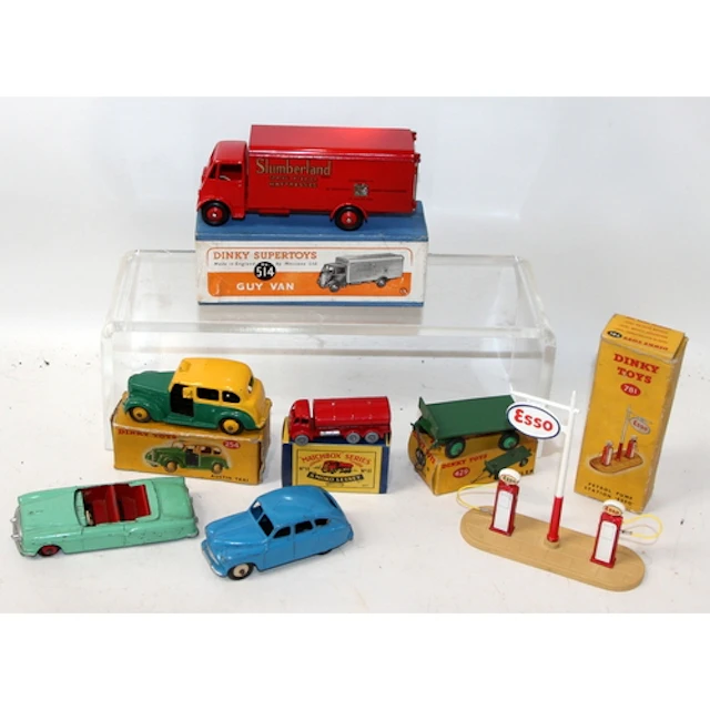 A collection of vintage Dinky toys to include Guy Van ref:51...