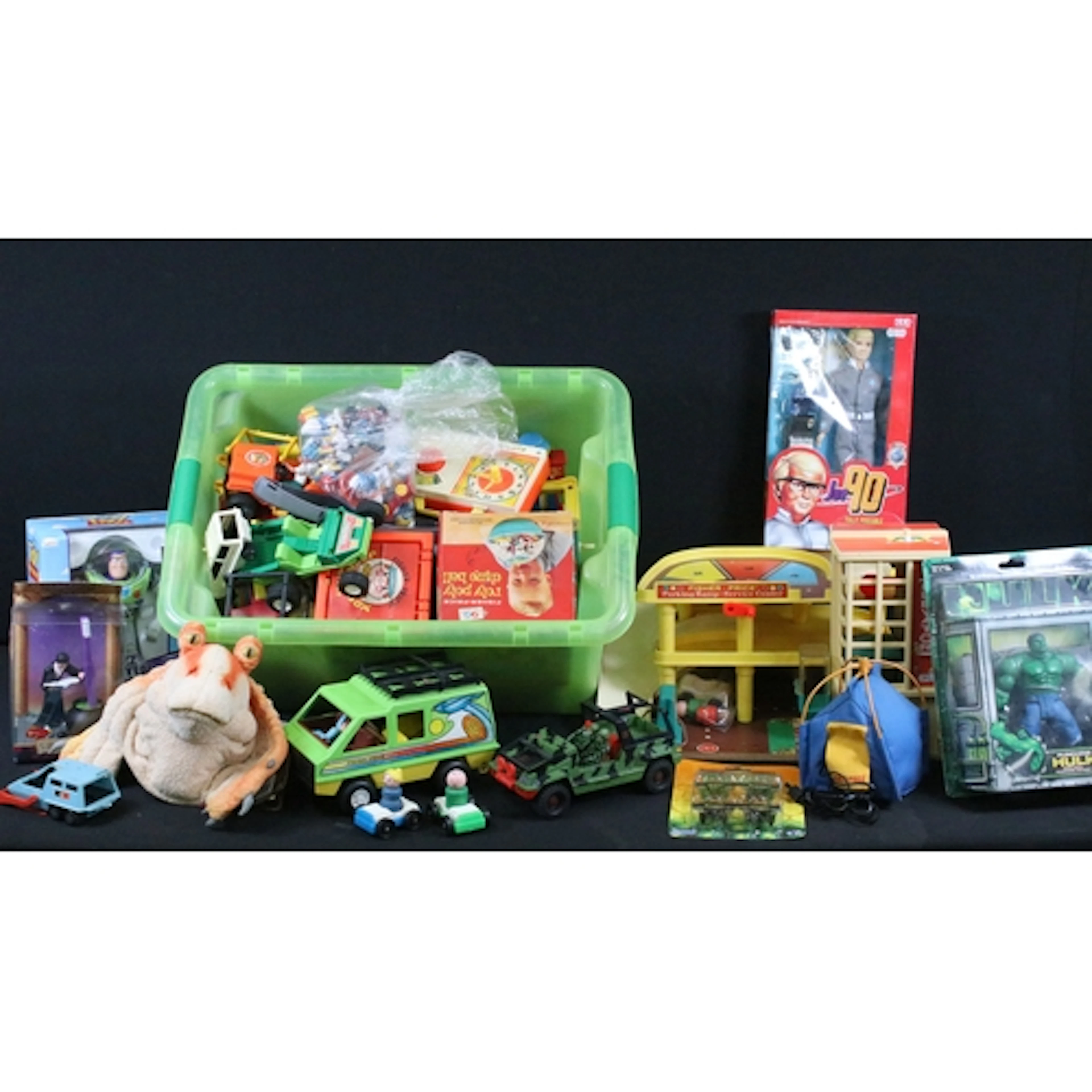 Collection of mainly Fisher Price toys to include boxed Roly...