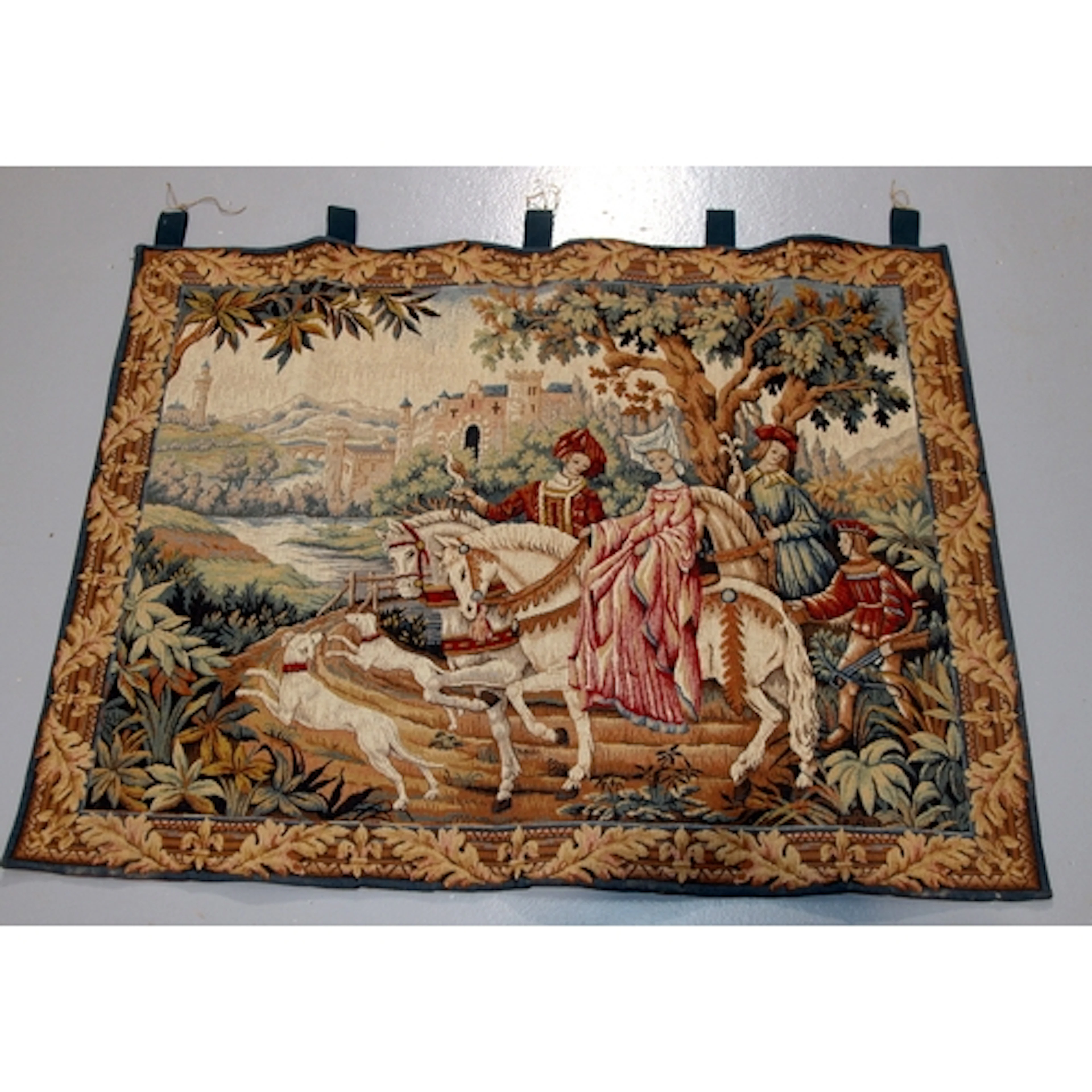 The Royal Hunt tapestry wall hanging by Mark Waymel produced...