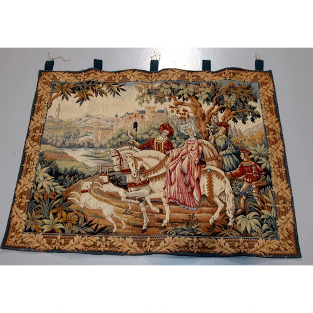 The Royal Hunt tapestry wall hanging by Mark Waymel produced...