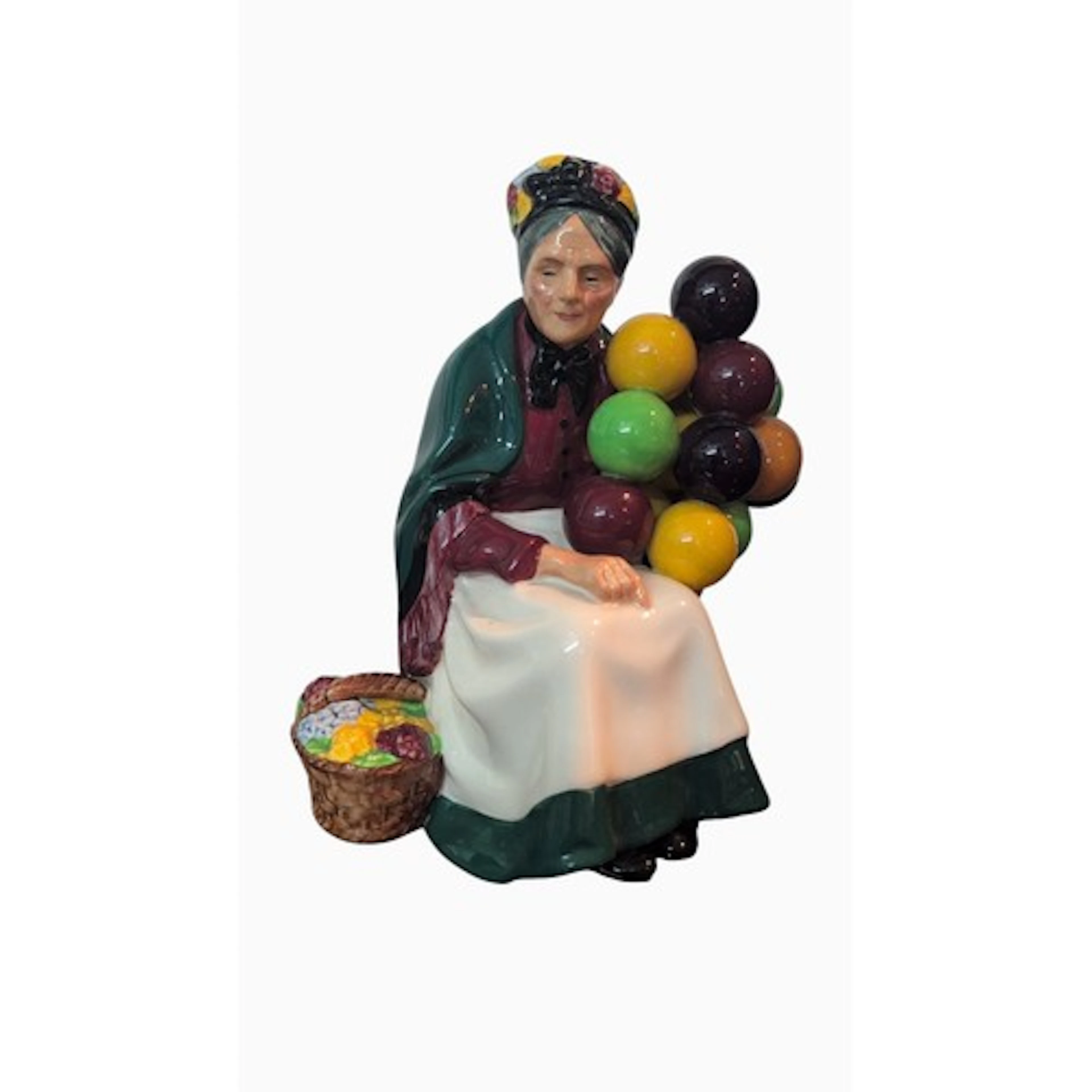Royal Doulton bone china figure, England — ‘The Old Balloon ...