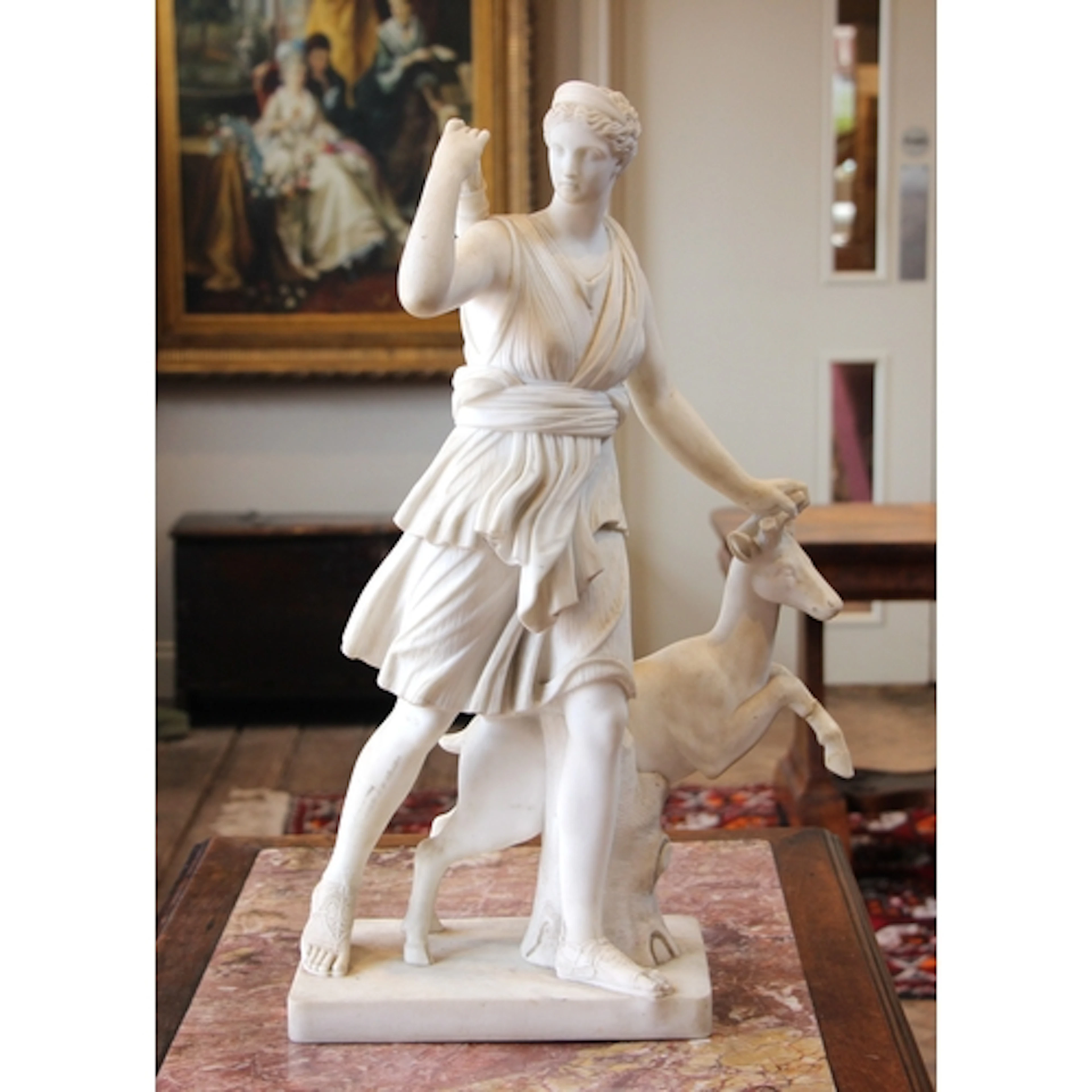 After the antique, a Grand Tour white marble replica of the ...