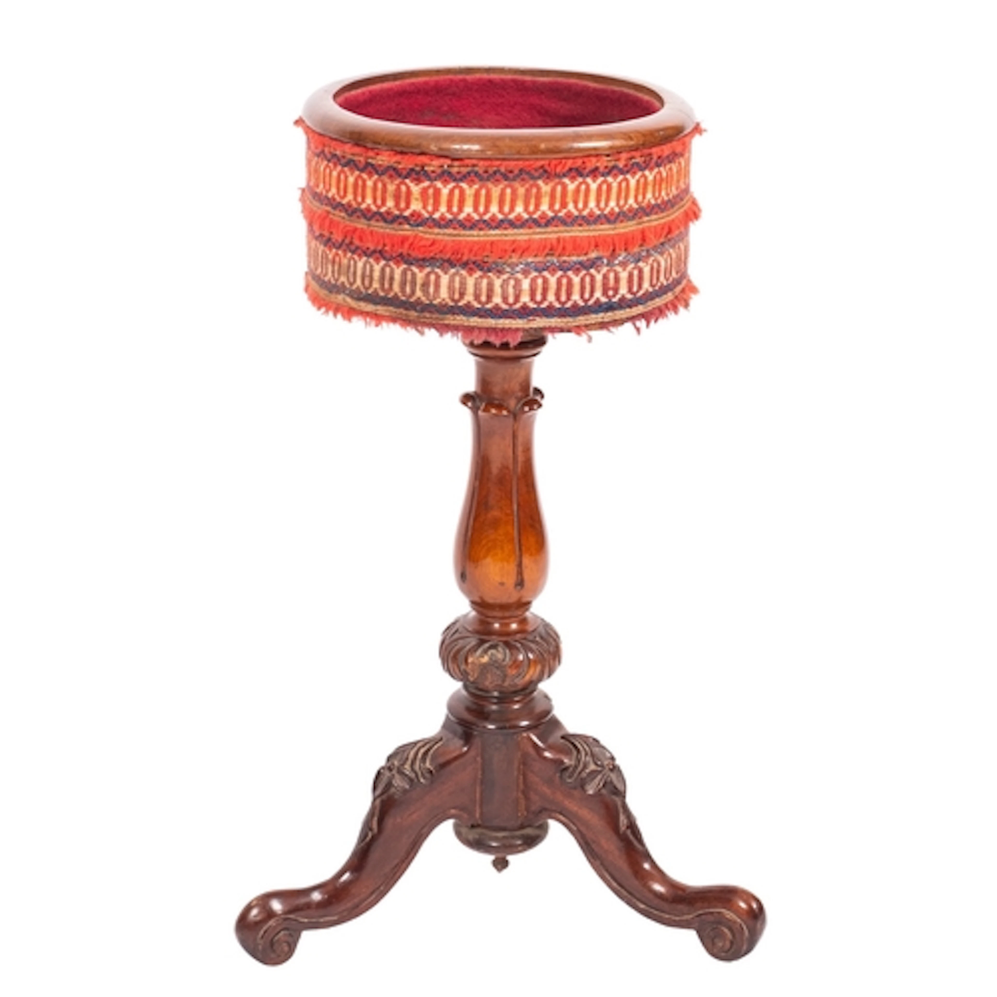 A William IV mahogany jardiniere stand, circa 1835 and later...