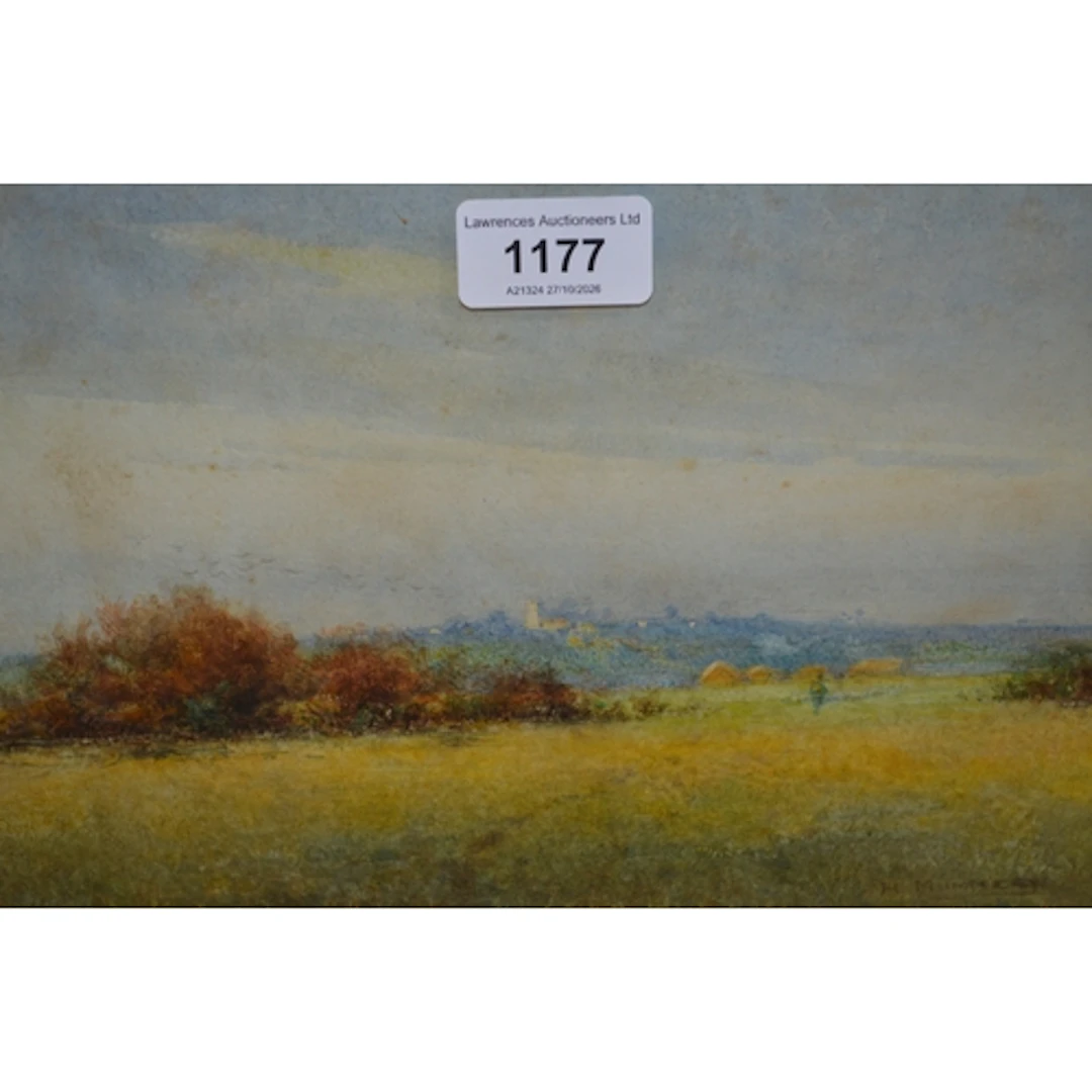 Horace Mummery, watercolour, ' The Evening Stillness ', sign...