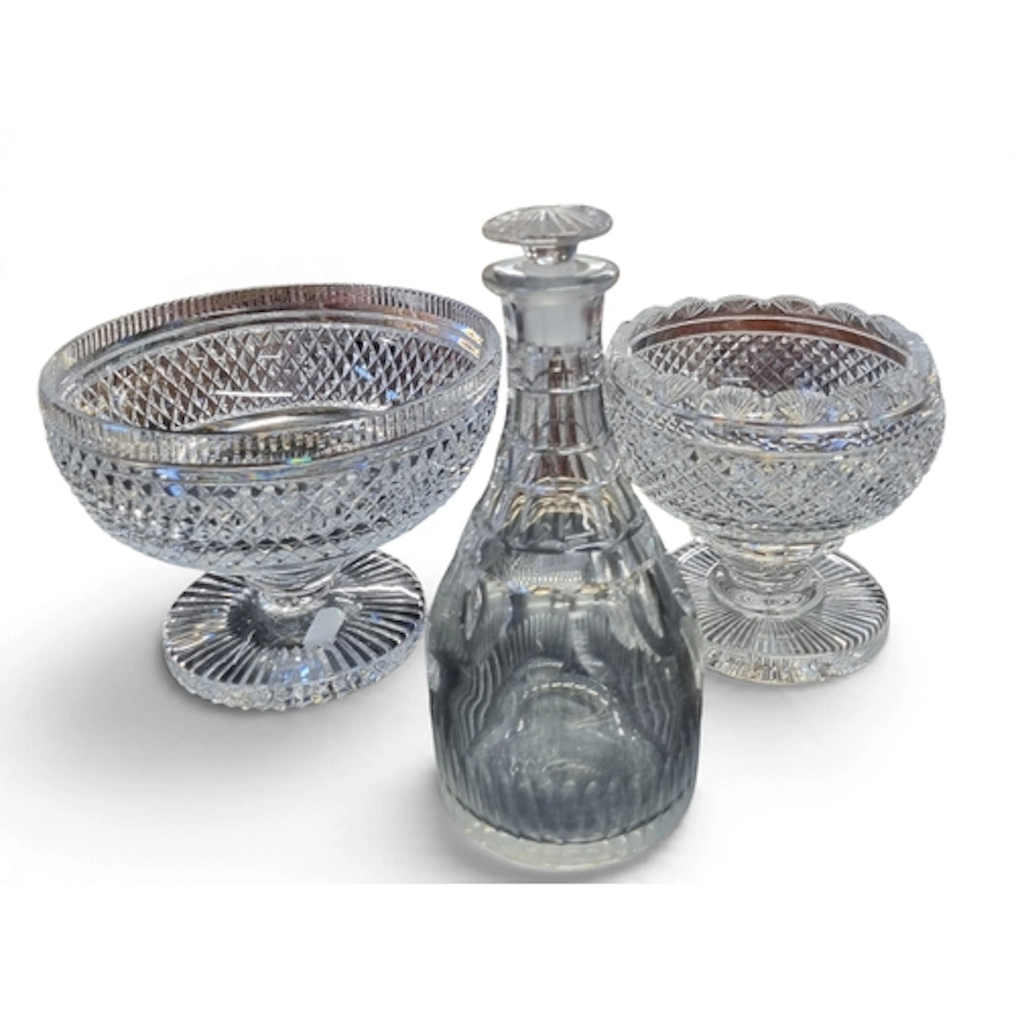 Three Waterford Crystal Items to include two bowls and a dec...