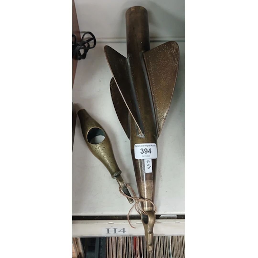 An old brass boat log.