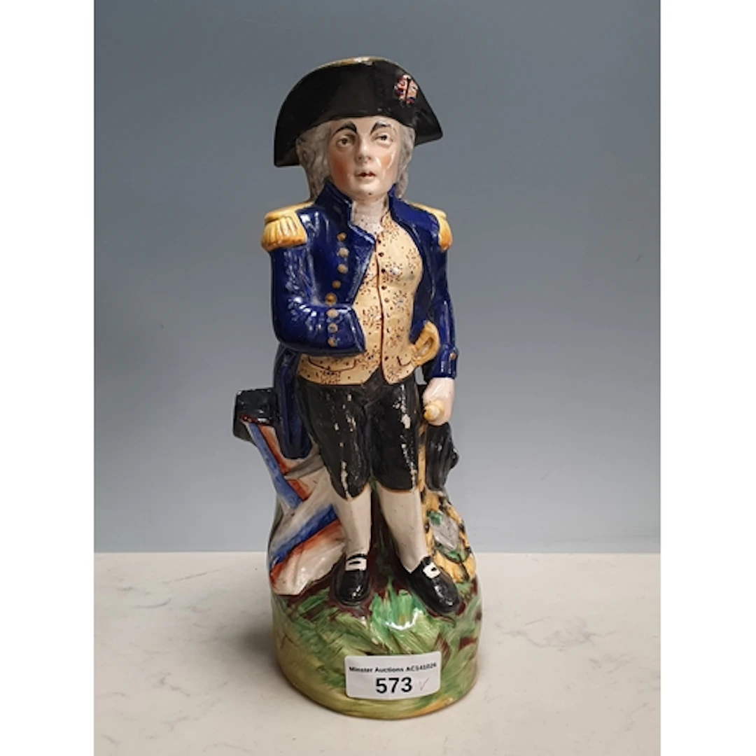 A 19th Century Staffordshire Character Jug in the form of Lo...