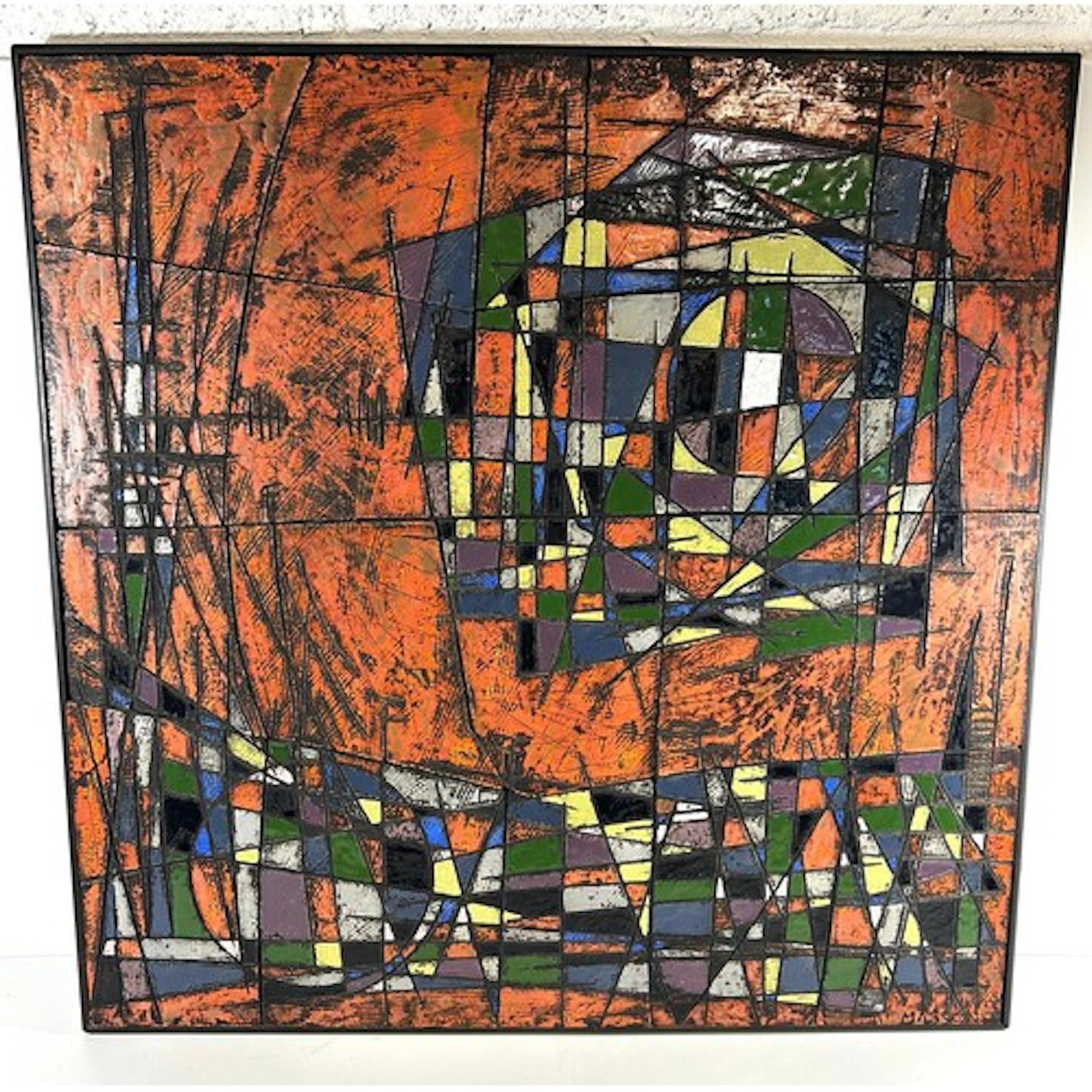 A very unusual mid century style art piece by ANDRE MASSON, ...