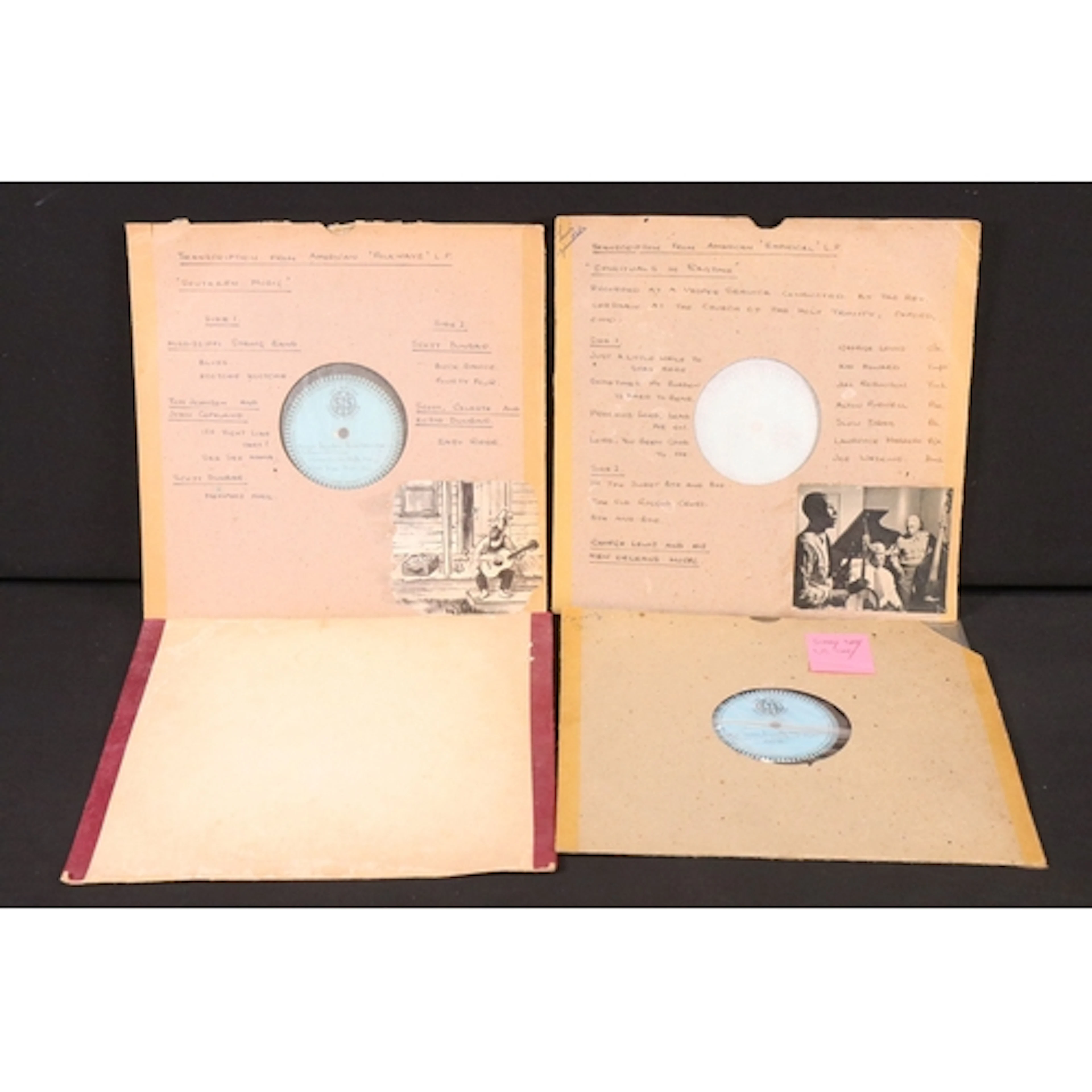 Vinyl / Acetates - 4 Blues / Jazz original UK 10” acetates s...