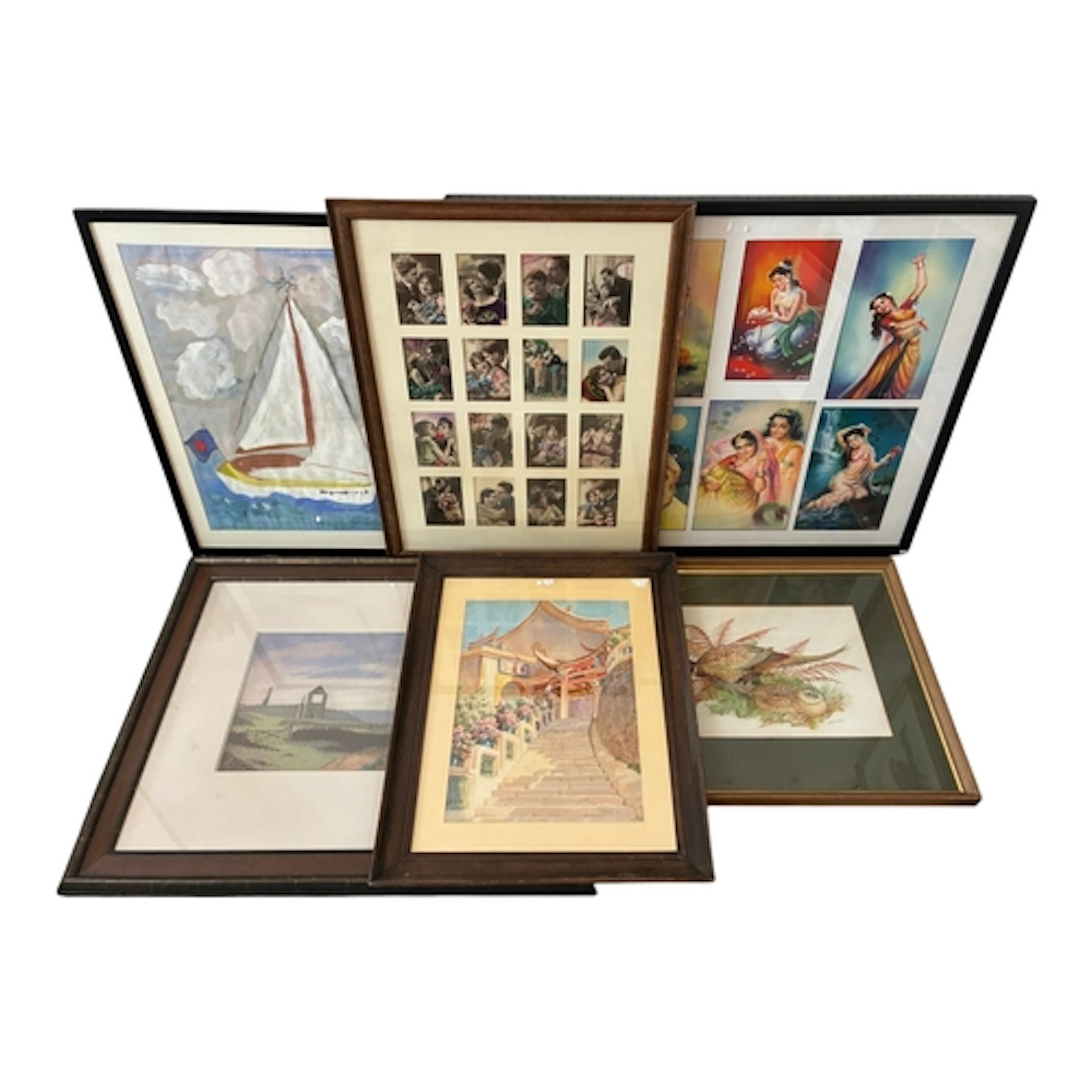 A group of 20th century paintings, drawings and prints: M. R...