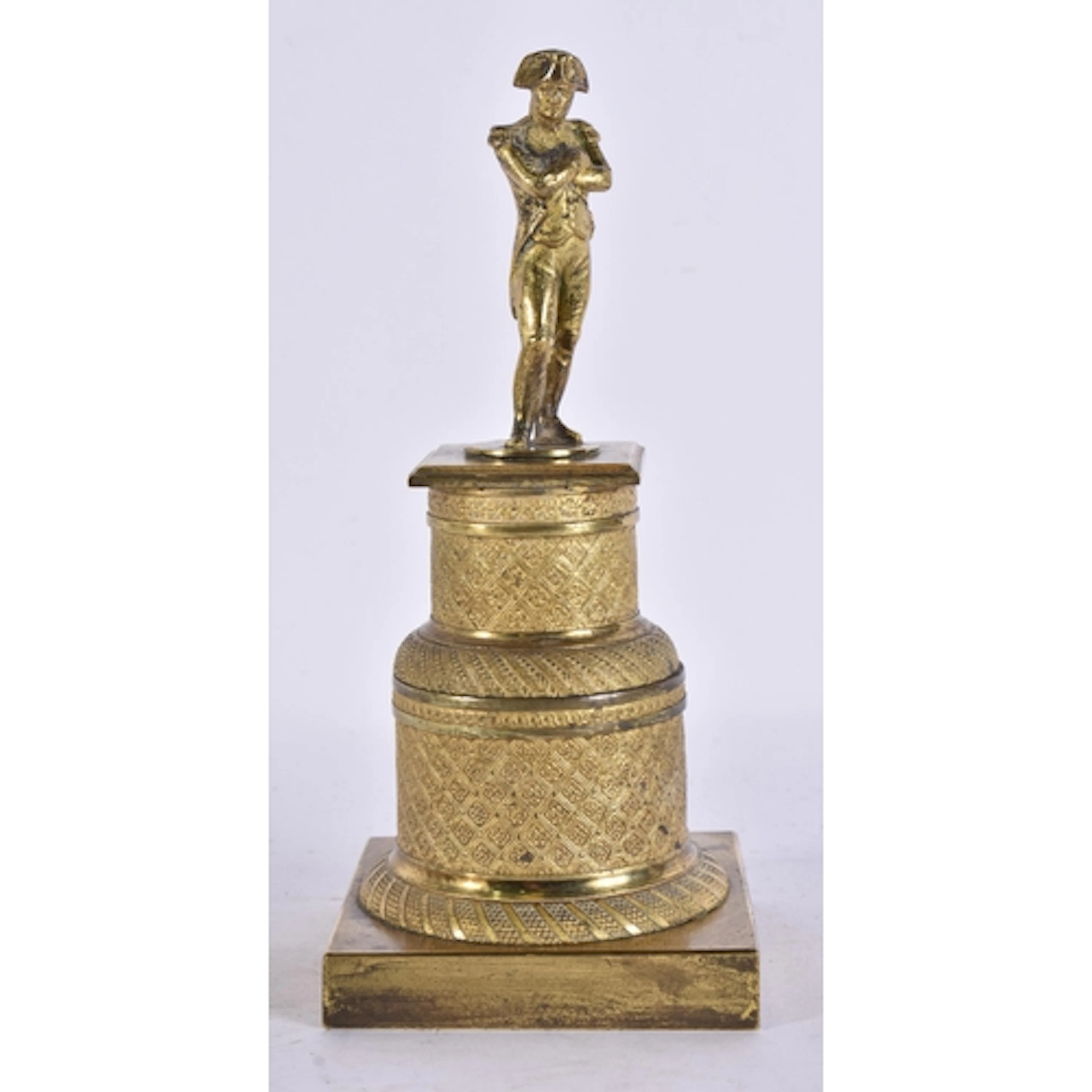 AN ANTIQUE FRENCH GRAND TOUR GILT BRONZE FIGURE OF NAPOLEON ...