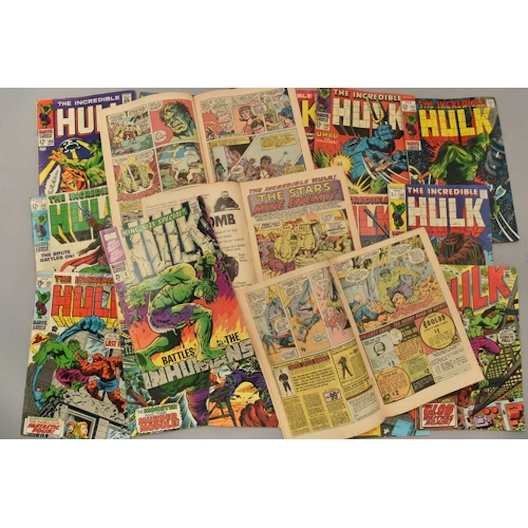 BOX OF INCREDIBLE HULK MARVEL COMICS, contains around 20 com...