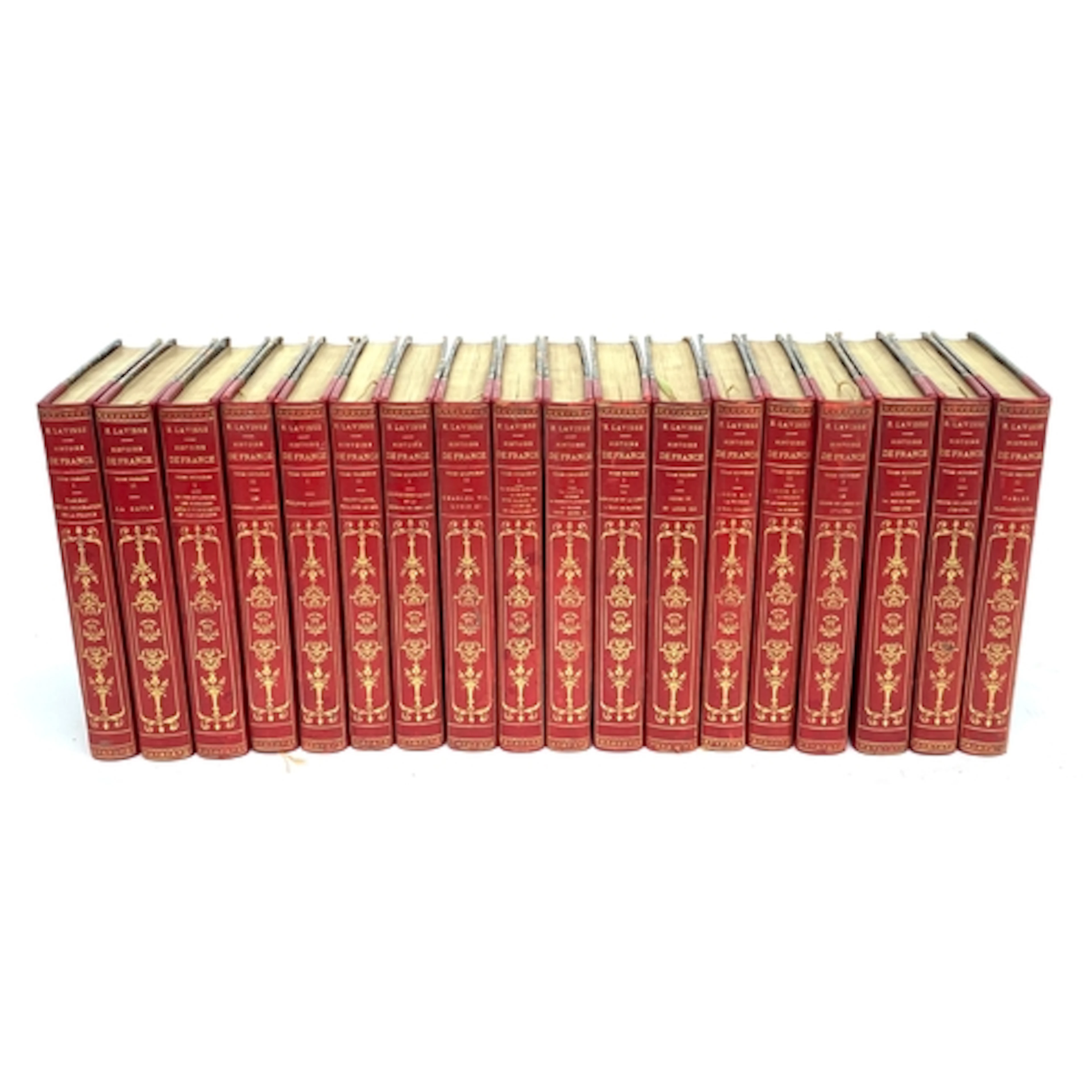 BINDINGS IN FRENCH. Very decorative. LAVISSE, E. 'Histoire d...