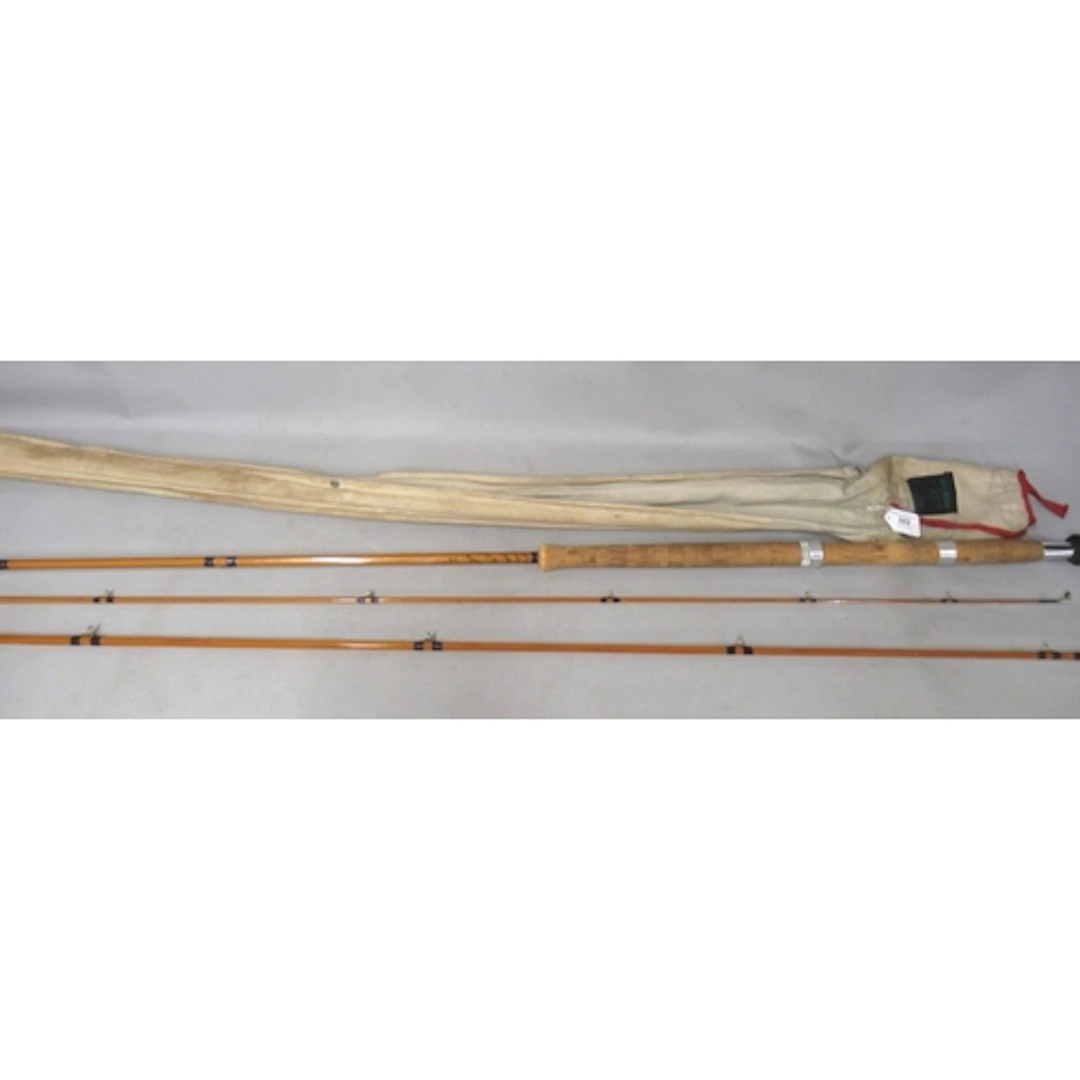 Hardy Palakona split cane three piece number 8 rod