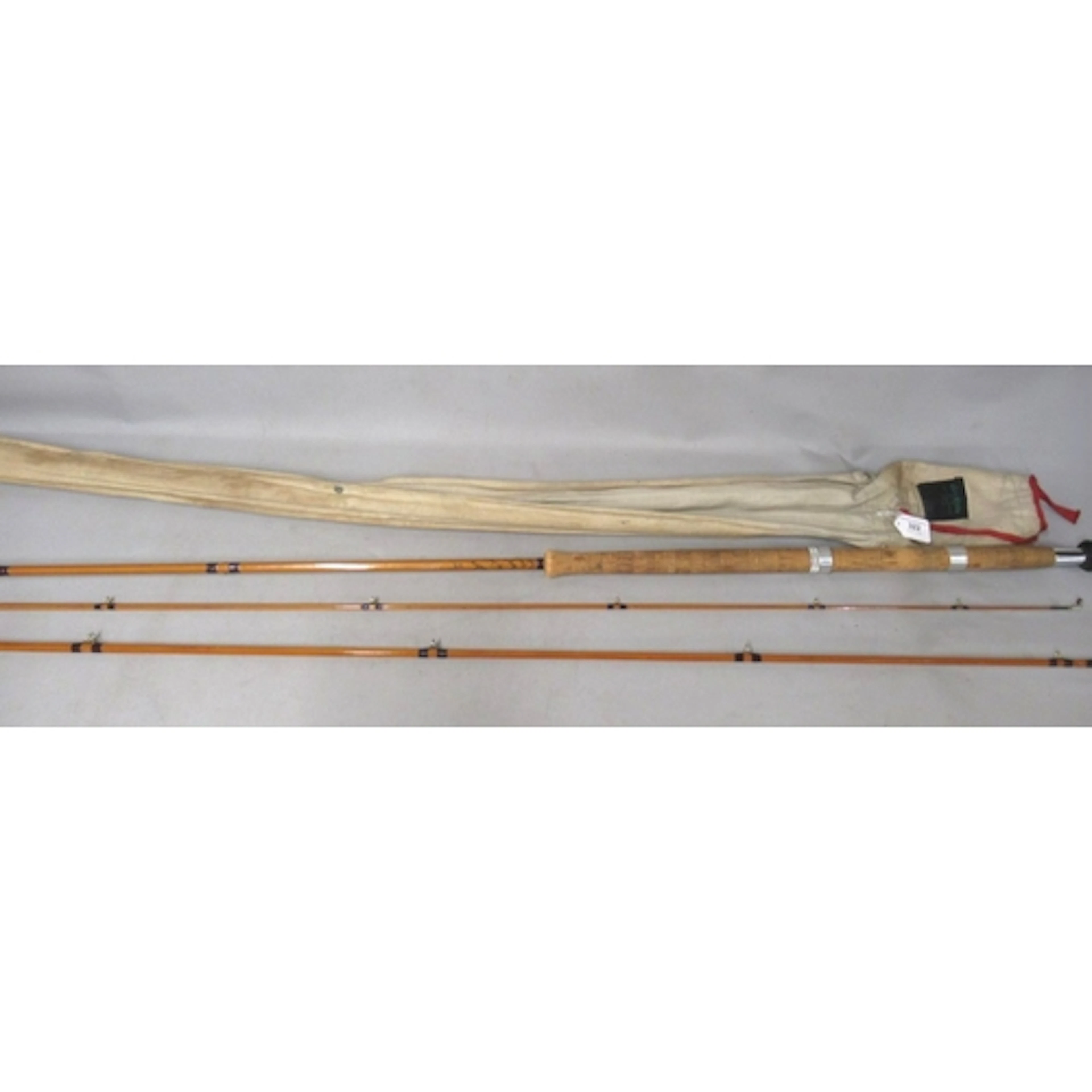 Hardy Palakona split cane three piece number 8 rod