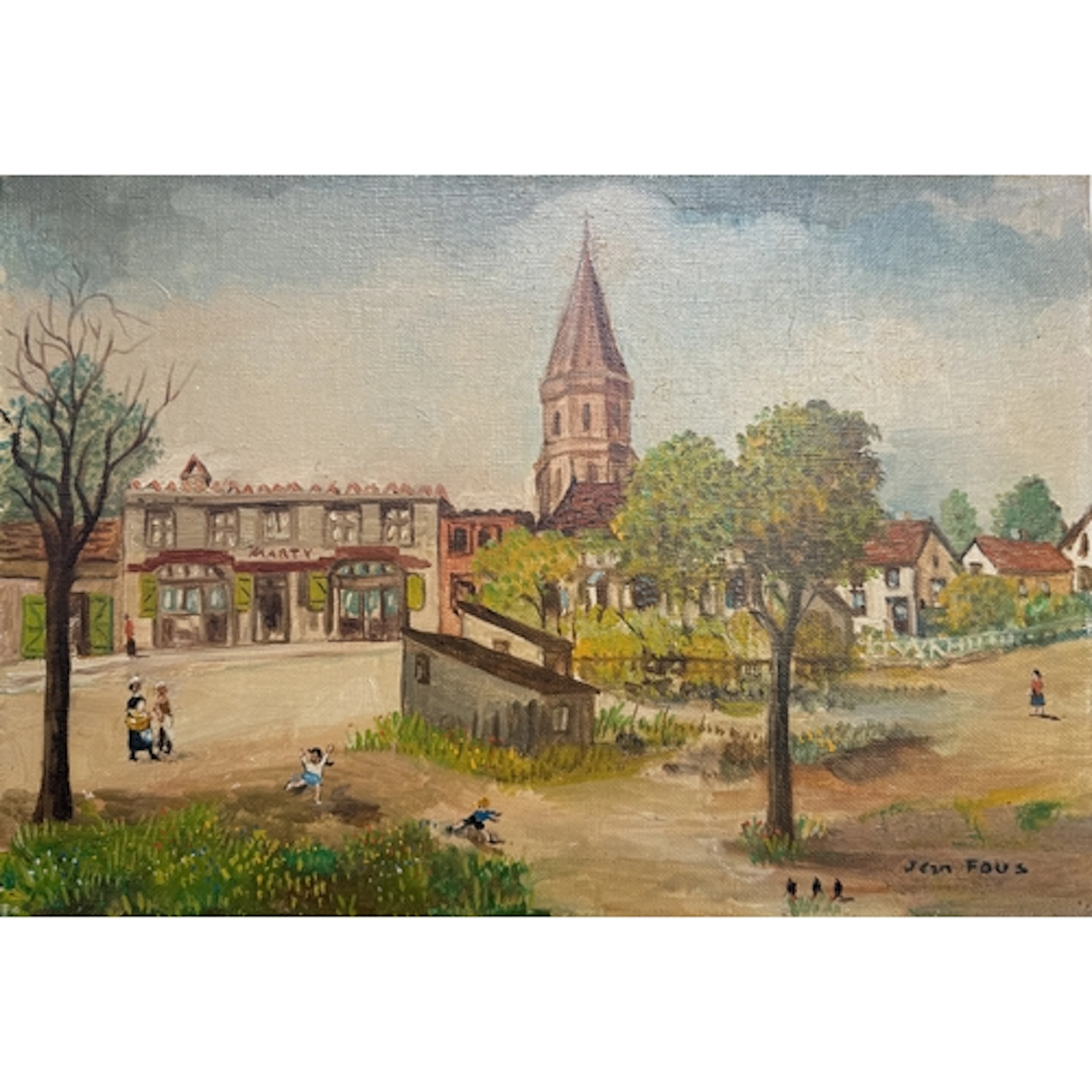 JEAN FOUS (FRENCH, 1901-1971): 'ENVIRONS DE TOULOUSE' Oil on...