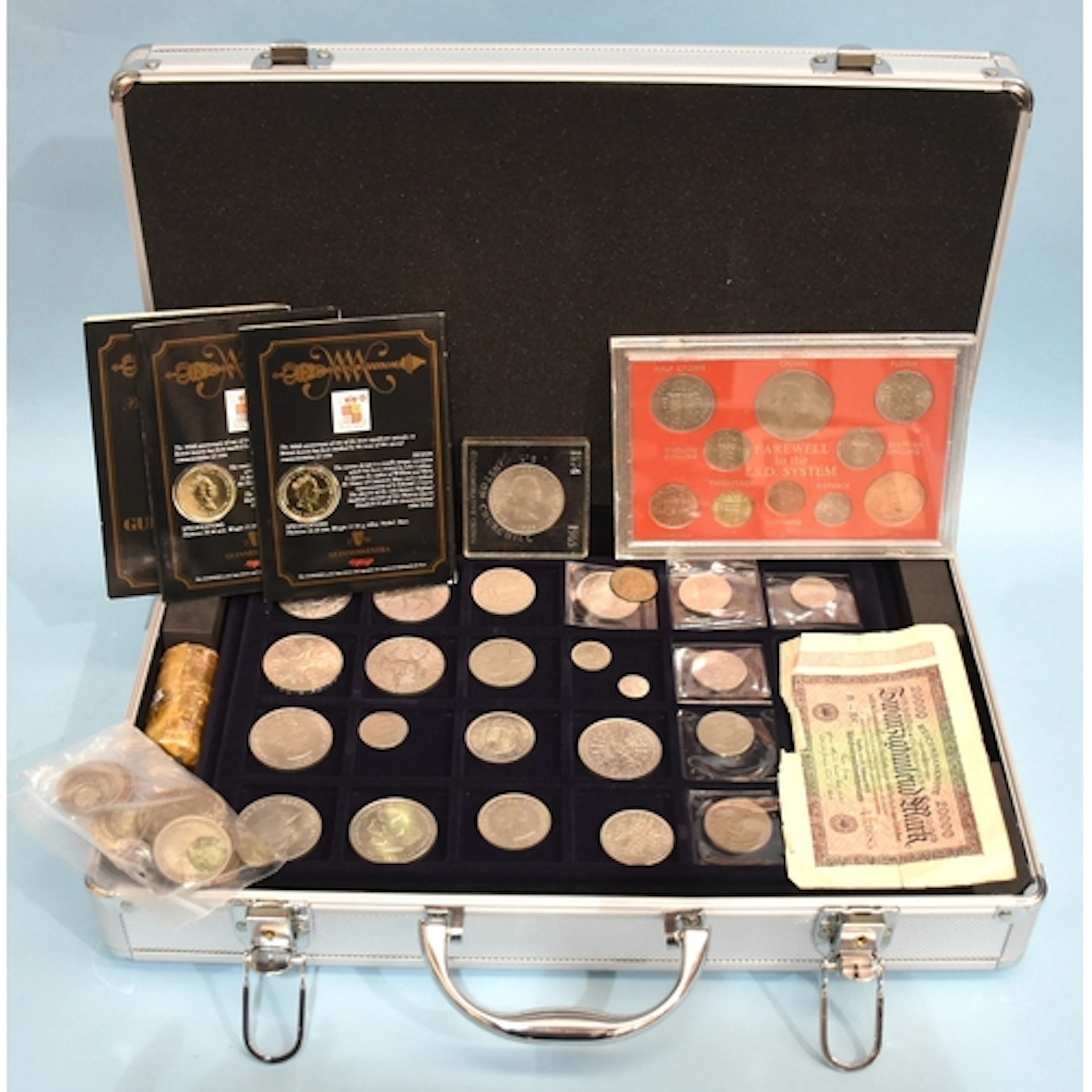 A small collection of British silver coinage, including an 1...