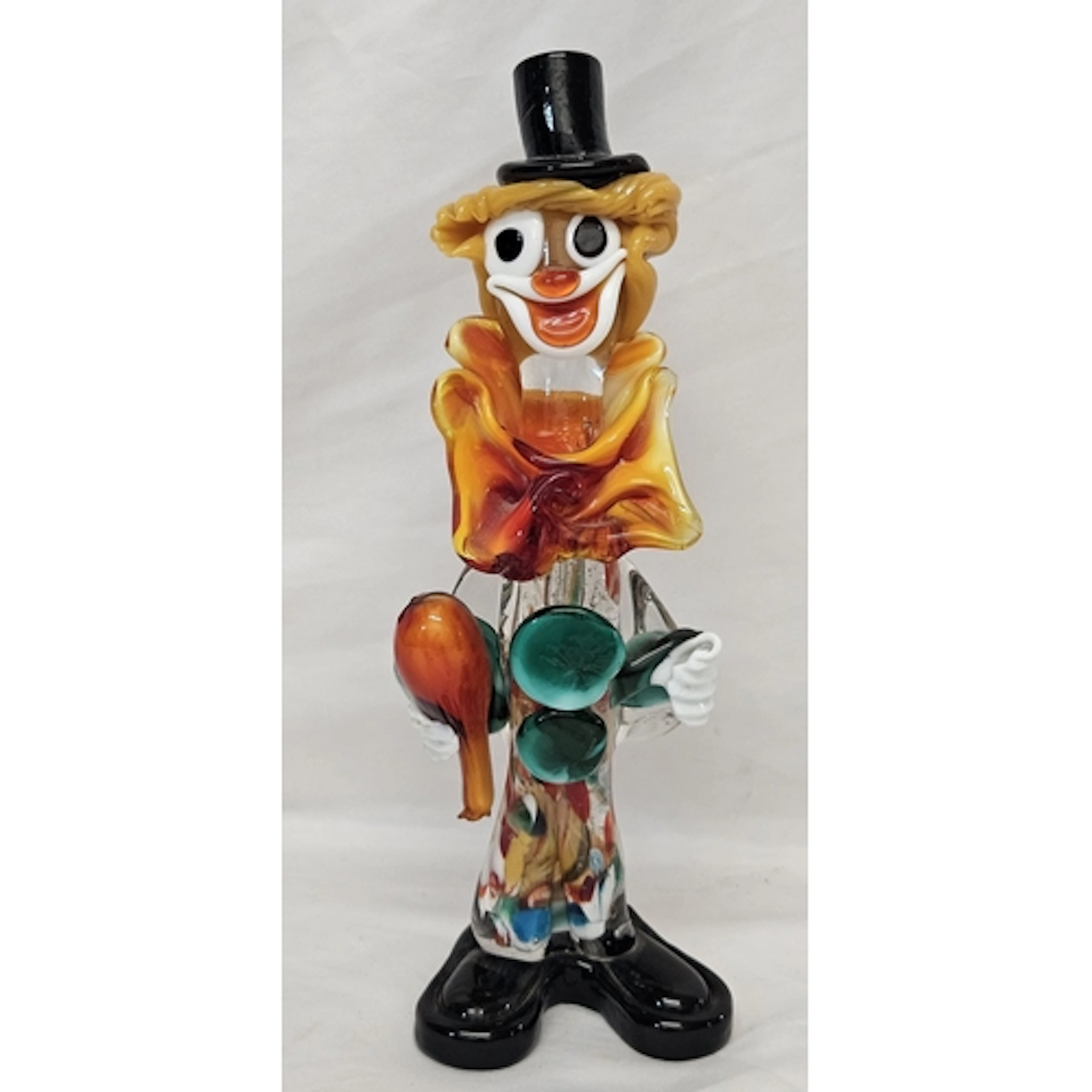 Murano Art Glass Clown Figurine A/f approx. 26cm H