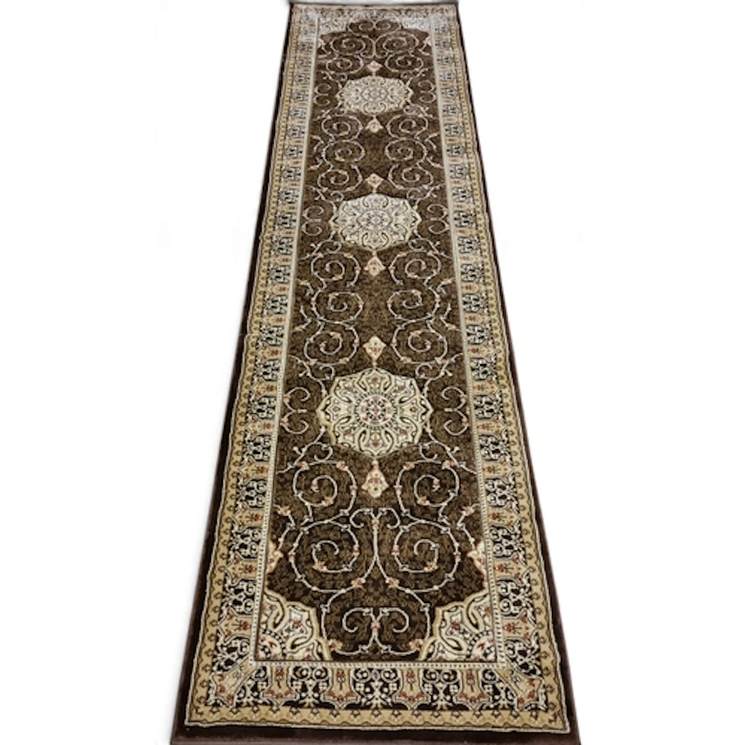 A full-pile, finely woven Turkish runner from the Benghiat C...