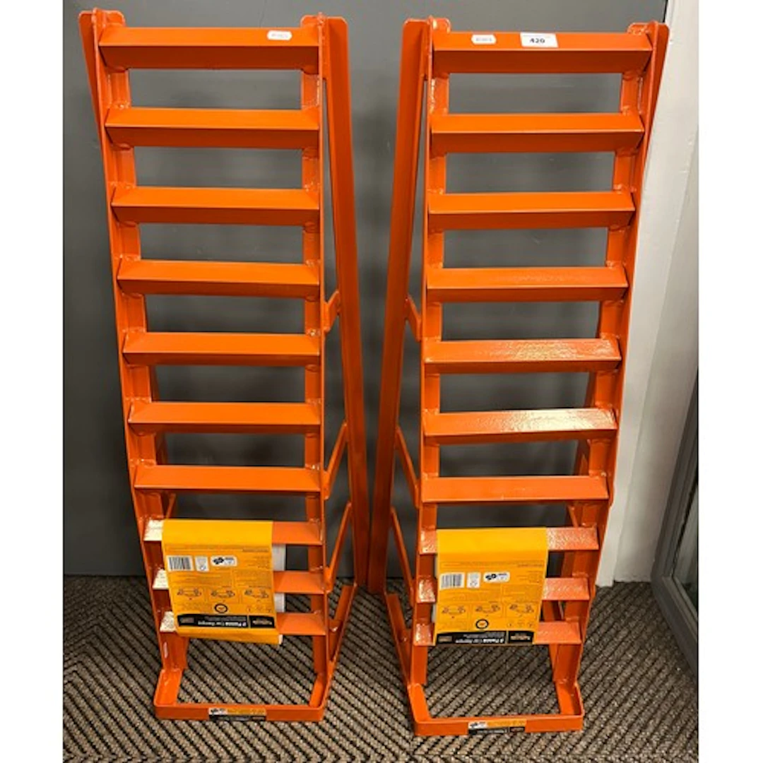 Pair of two ton car ramps.