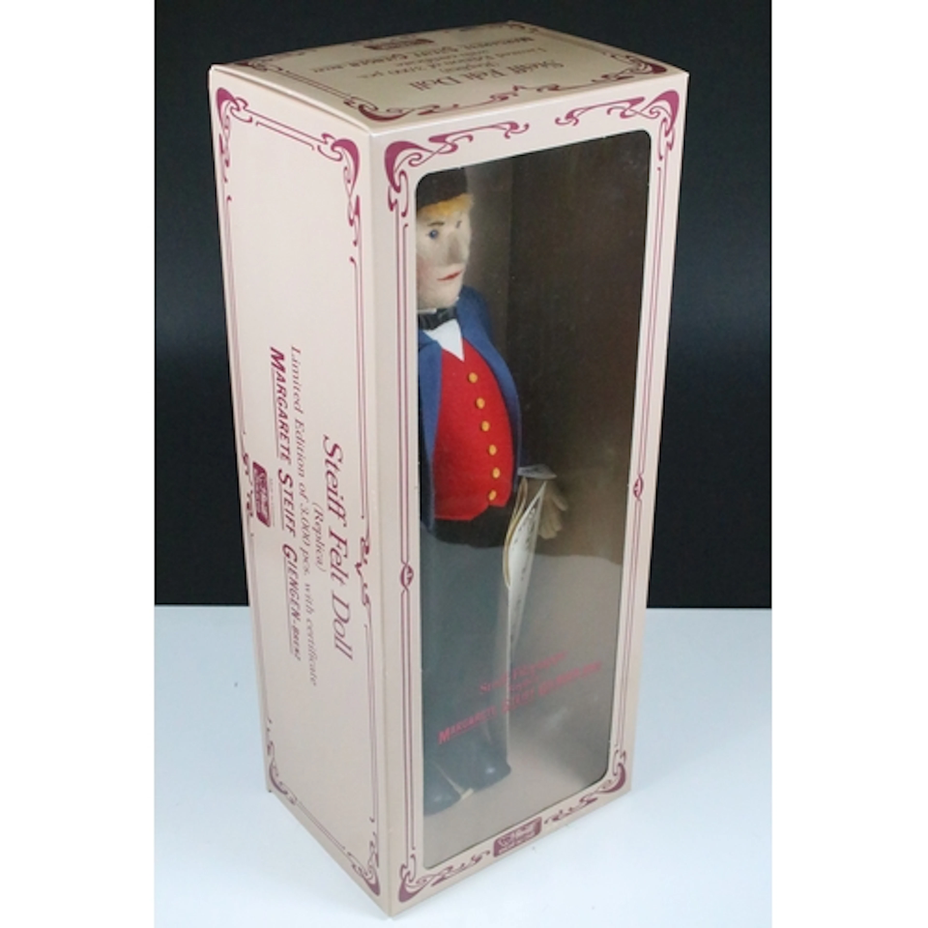 Boxed Steiff Filzpuppe Replica ltd edn Peasant Jorg felt dol...