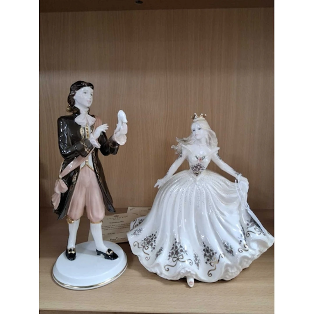 TWO LIMITED EDITION COALPORT FIGURES FROM CINDERELLA, compri...
