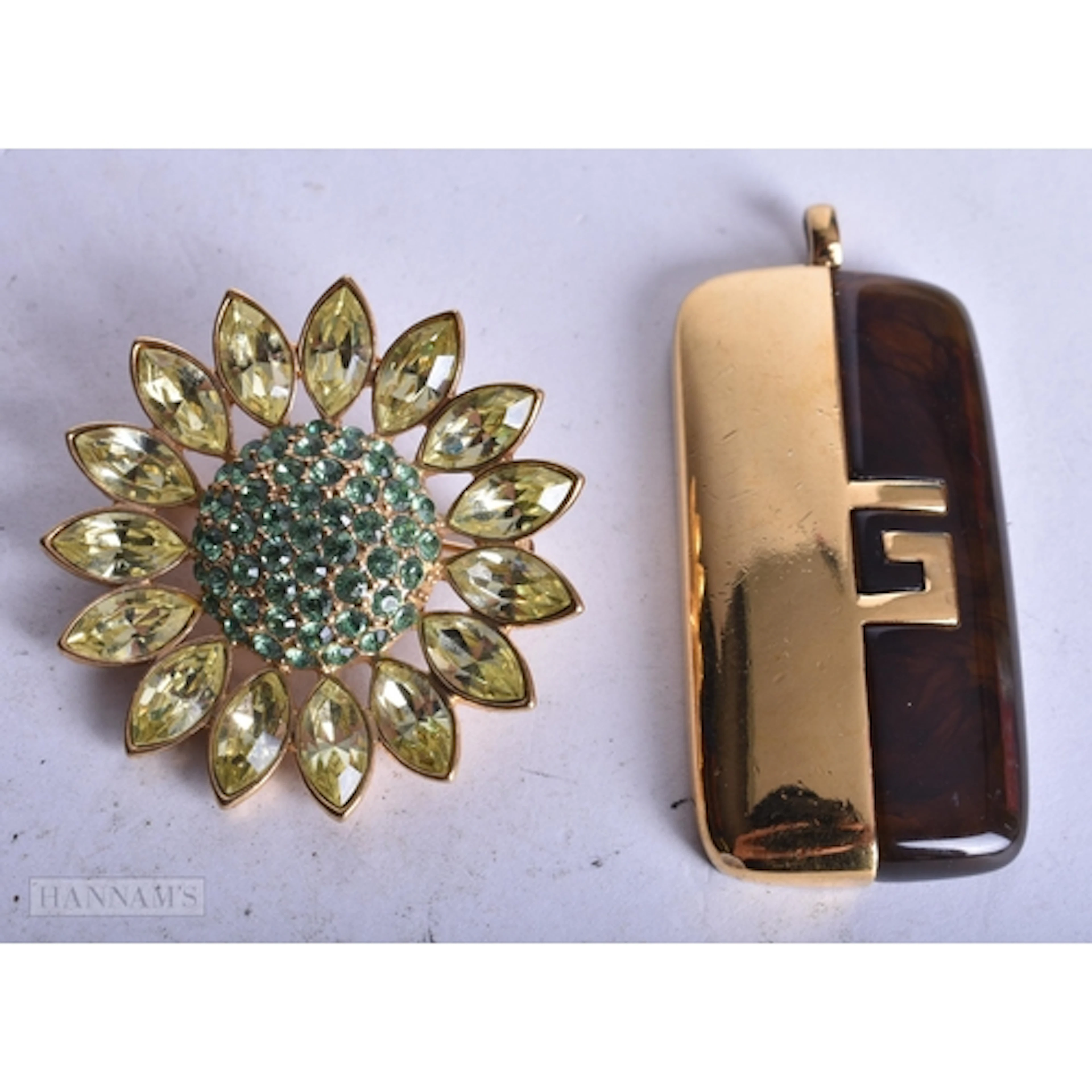 Collection of Givenchy Gold Tone Jewellery inc. Brooch, Pend...
