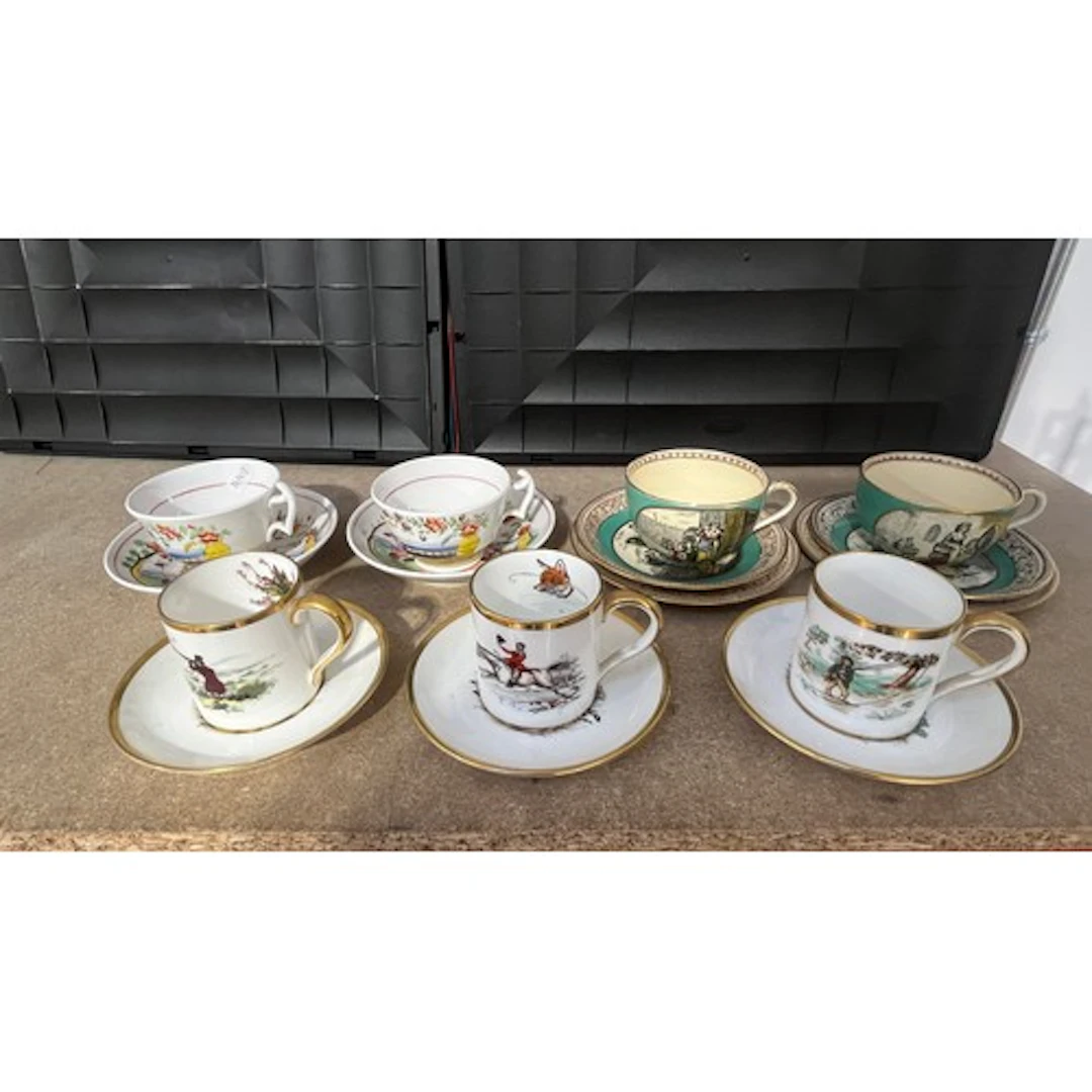 Hammersley cabinet cups and others.