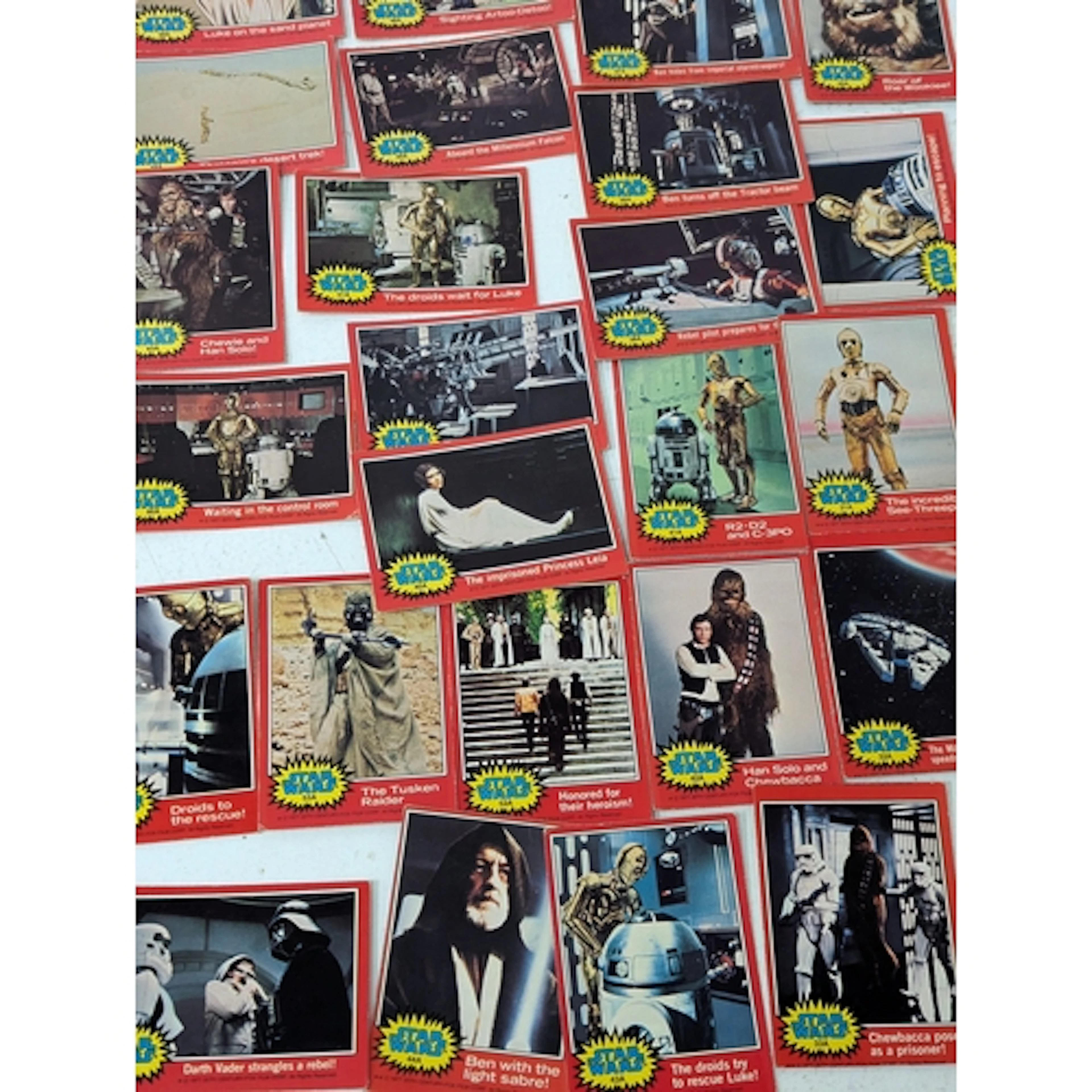 A collection of Bubble Gum/Trading Star Wars and Return of t...