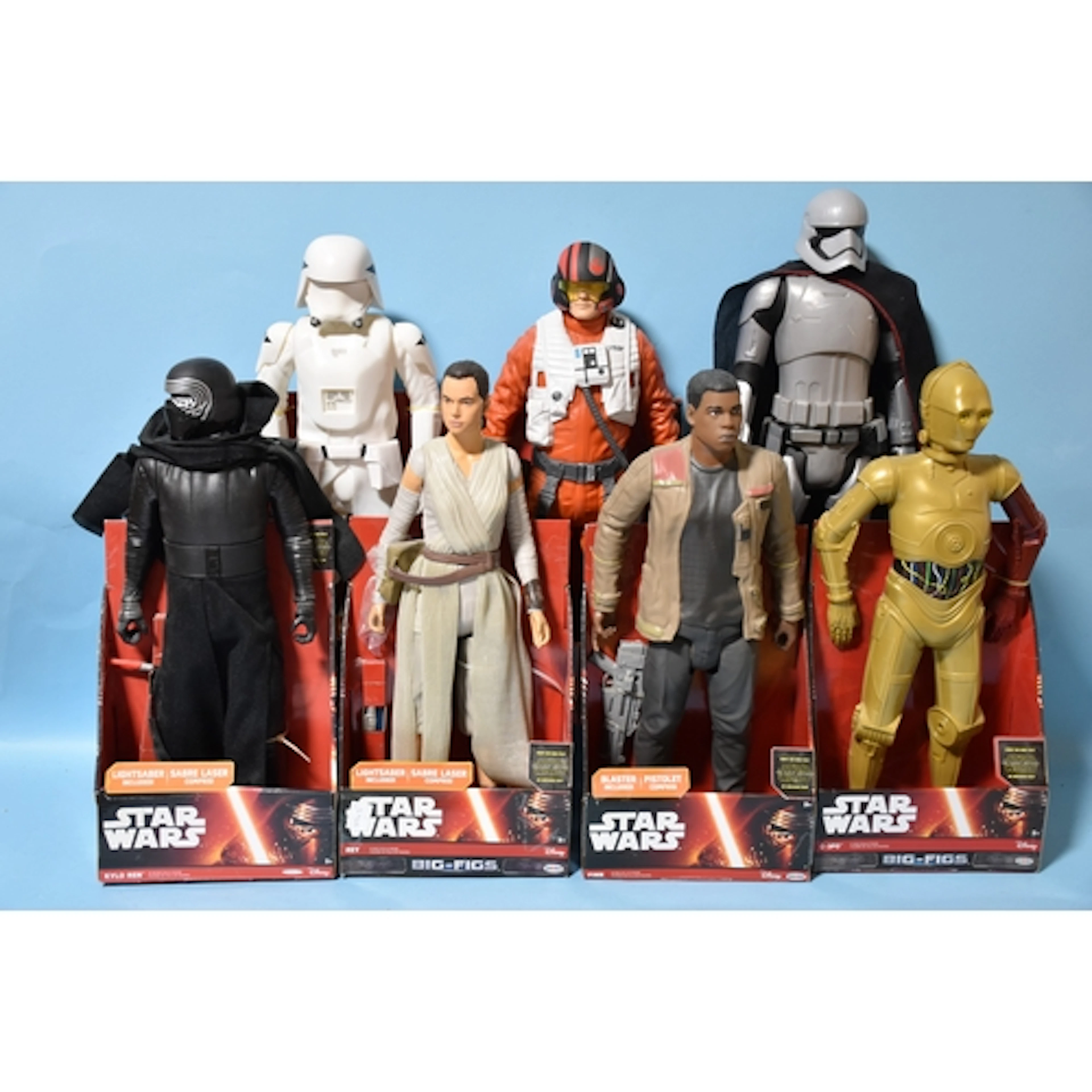 Star Wars, Jakks Pacific Inc. "The Force Awakens", seven 18'...
