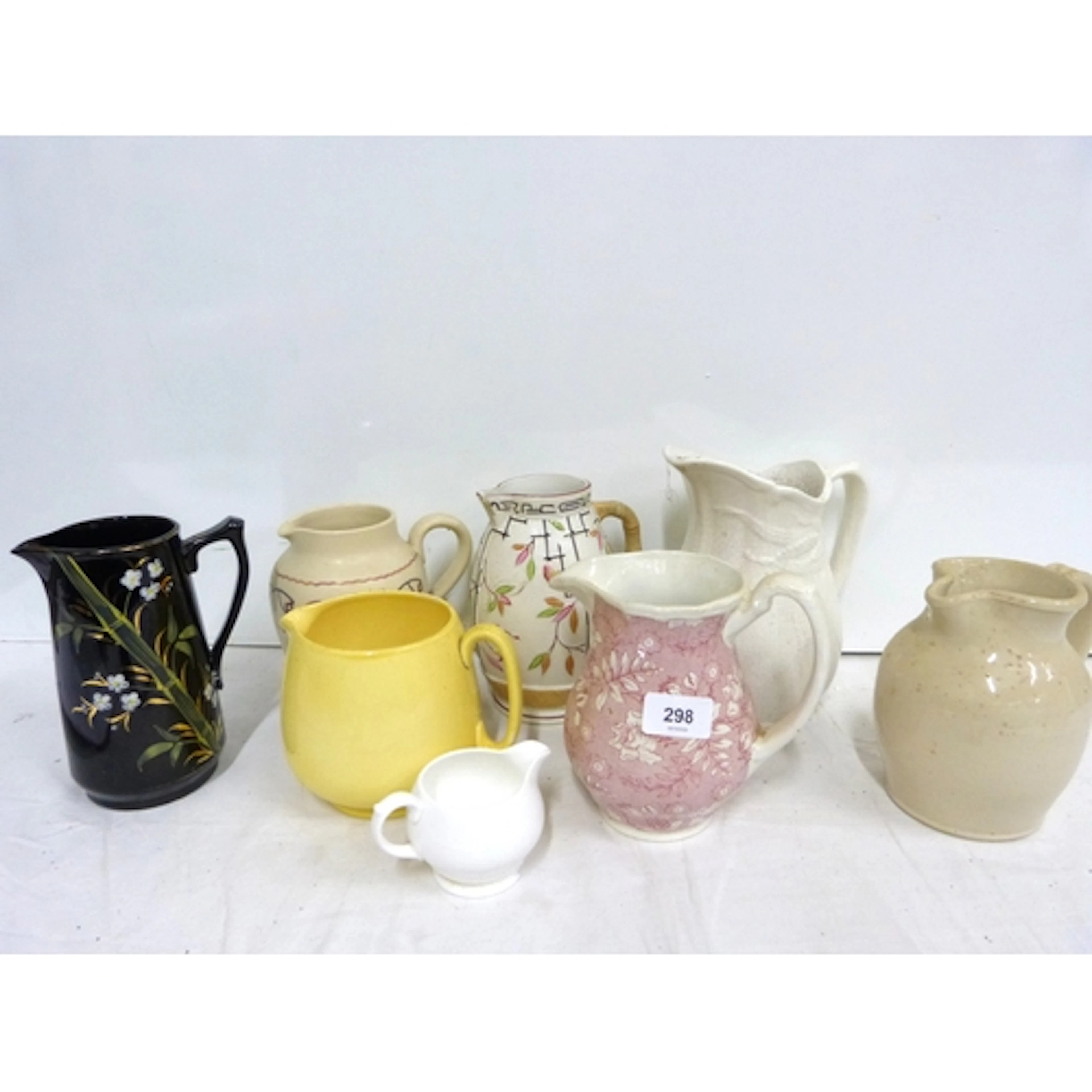 Collection of various ceramic jugs, mainly Victorian.