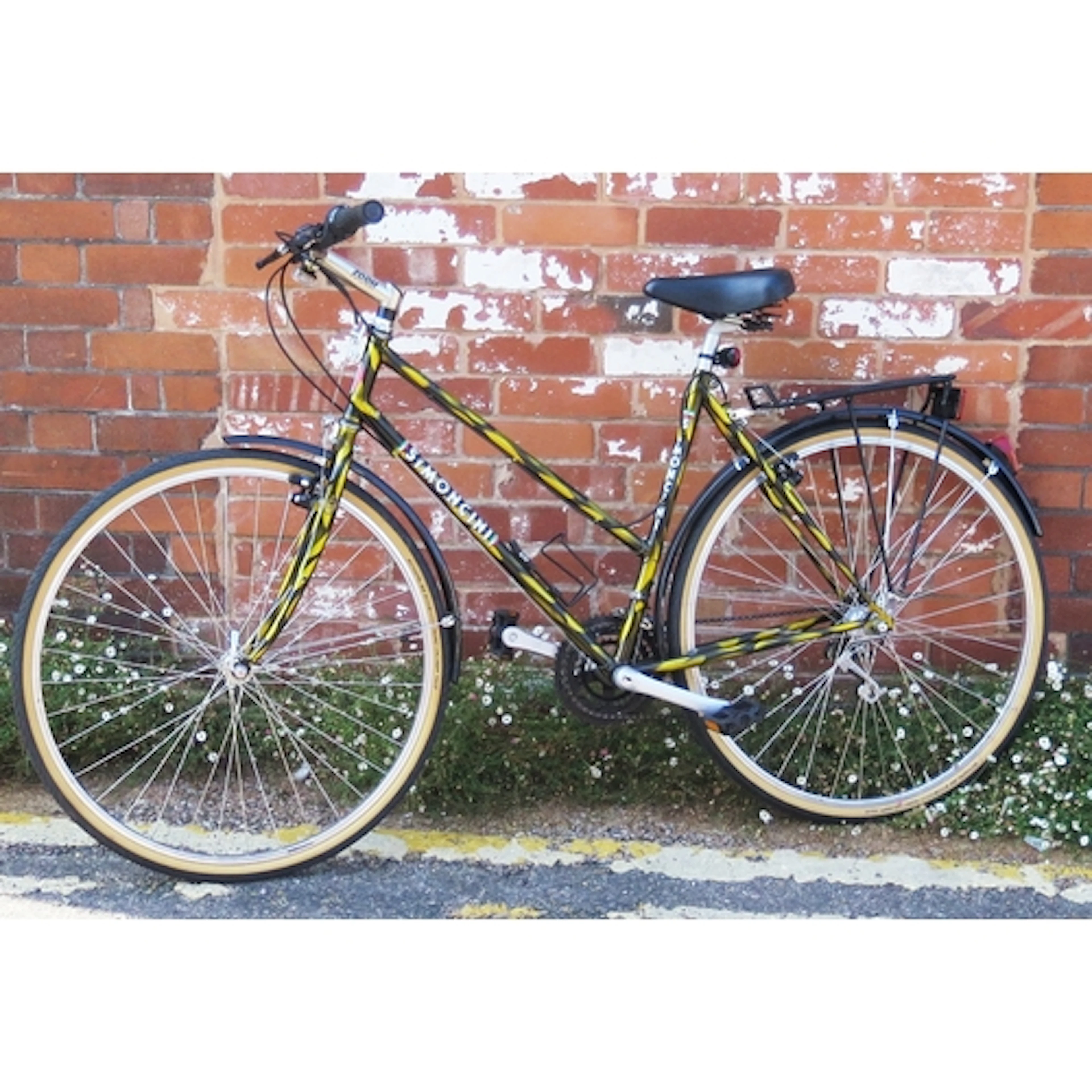 Rare Vintage Simoncini Hand-Built Italian Lady's Bike in gol...