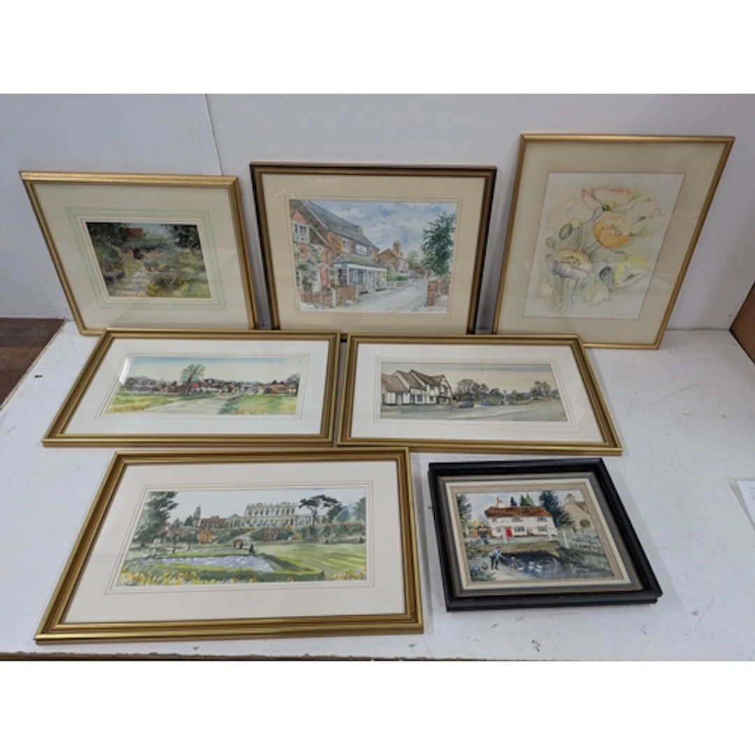 Pictures to include Angela Fielder - an oil on board of Stoc...