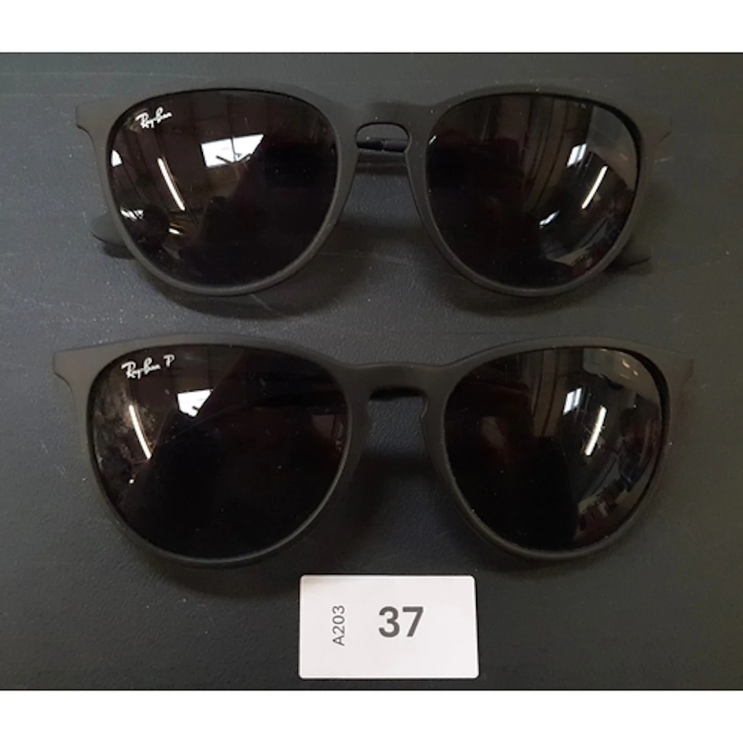 TWO PAIRS OF SUNGLASSES RAY BAN RB 4171 ERIKA