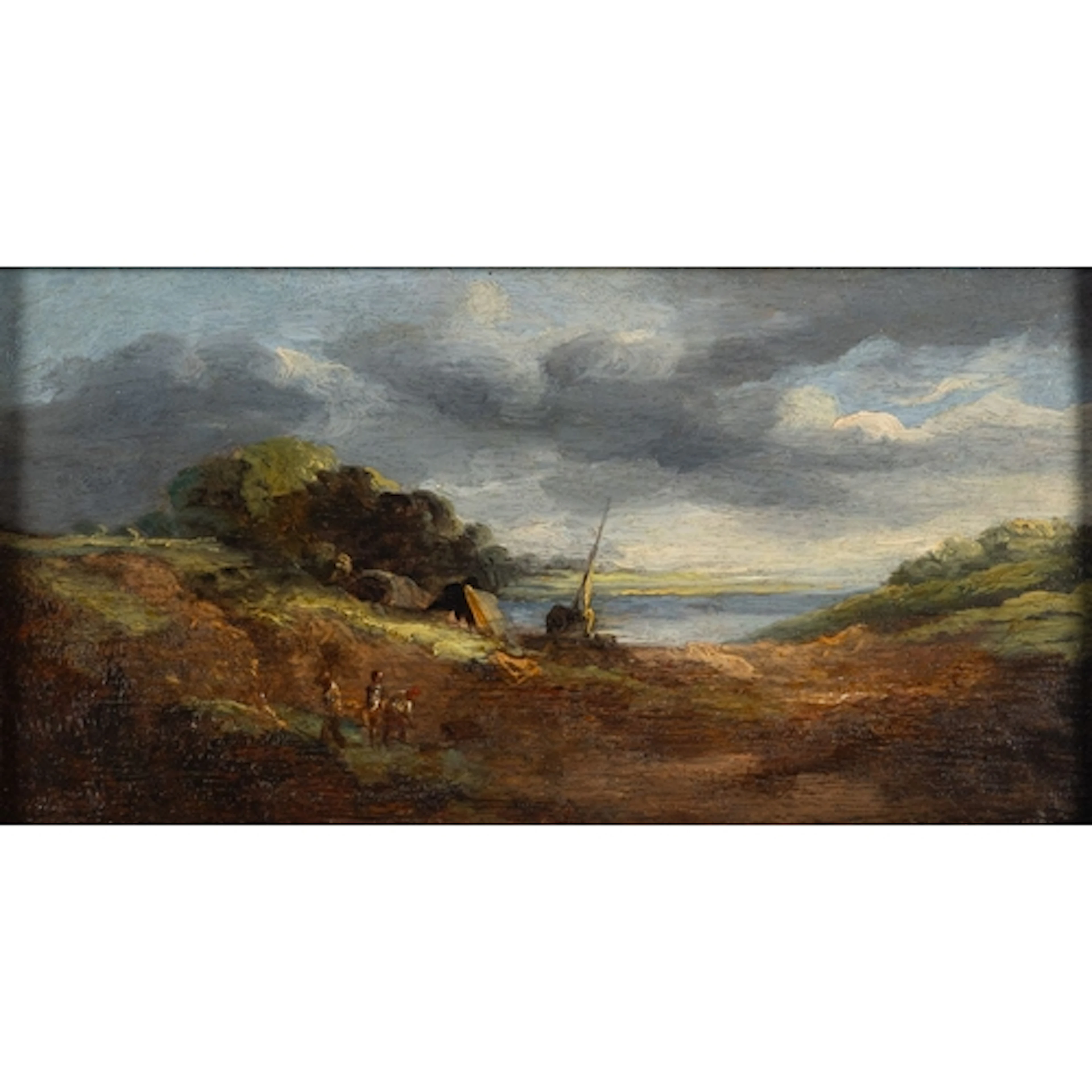 19th Century school in the manner of John Constable - Figur...