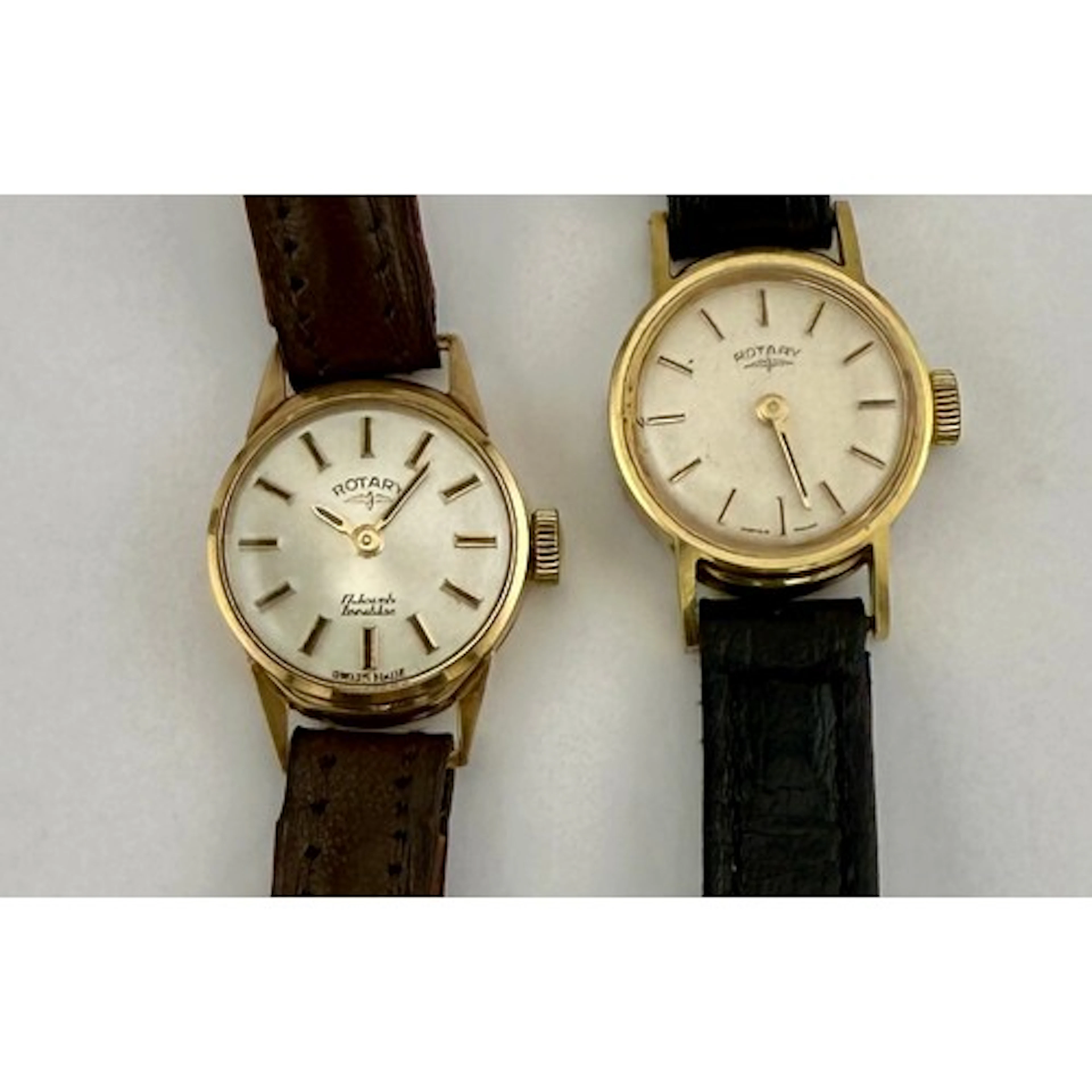 A 9 carat gold Rotary Incabloc wristwatch together with a Ro...