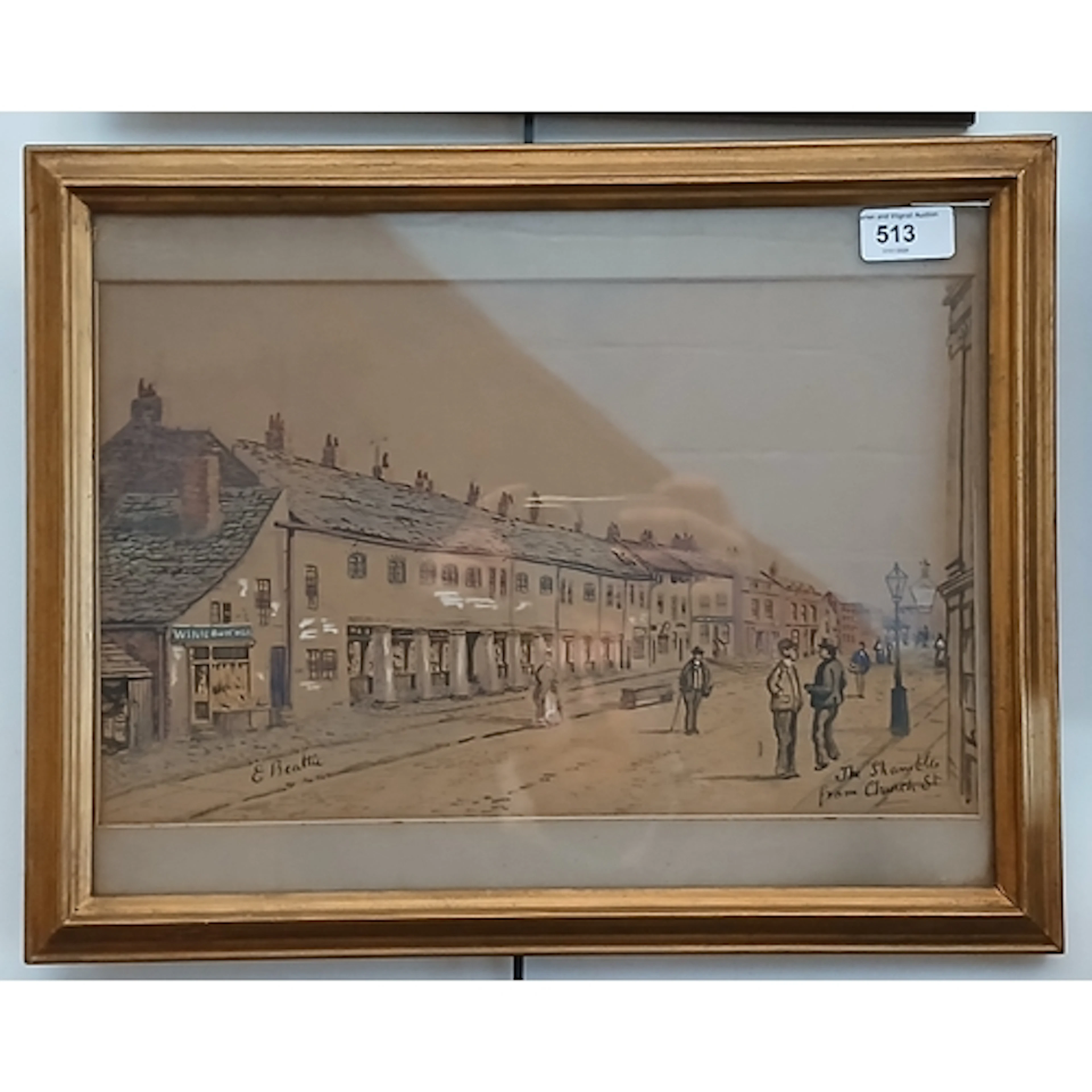 Edwin Beattie (1845-1917), The Shambles from Church St, wate...