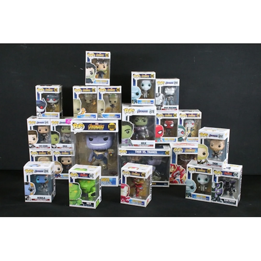 22 Boxed Funko Pop Marvel Avengers figures to include Avenge...