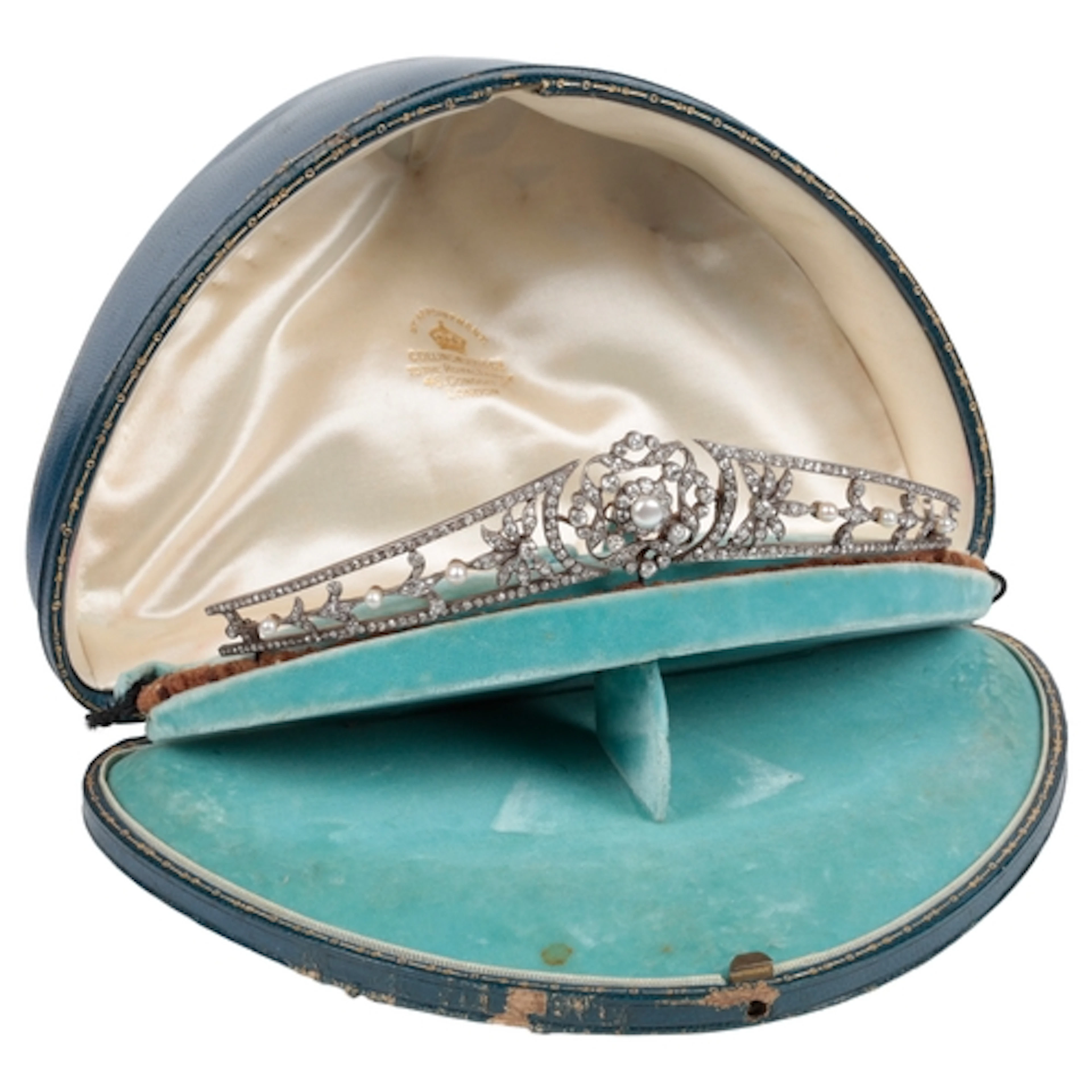 Collingwood & Co., an Edwardian pearl and diamond tiara, ear...