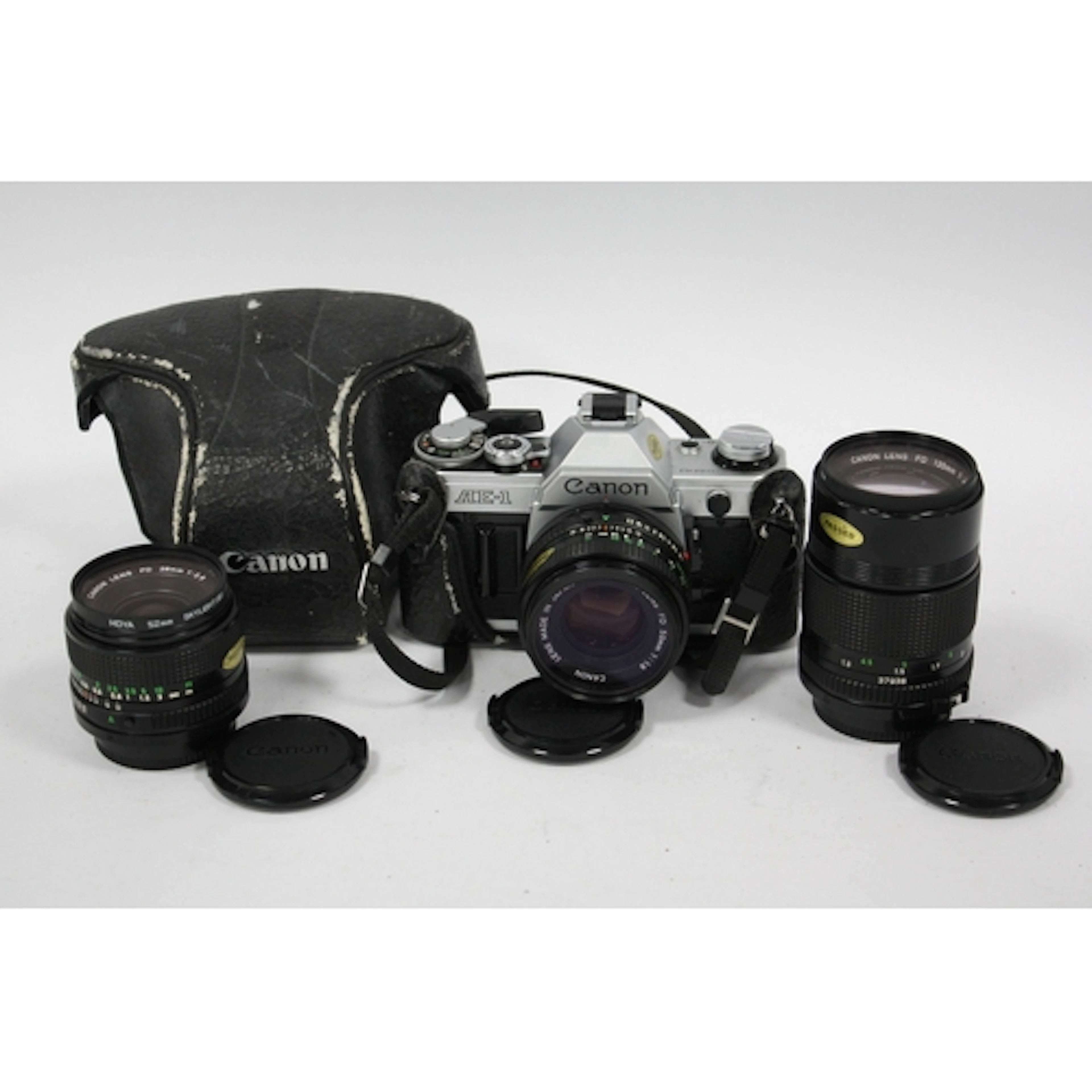 Canon AE-1 35mm SLR Film Camera with attached Canon FD 50mm ...
