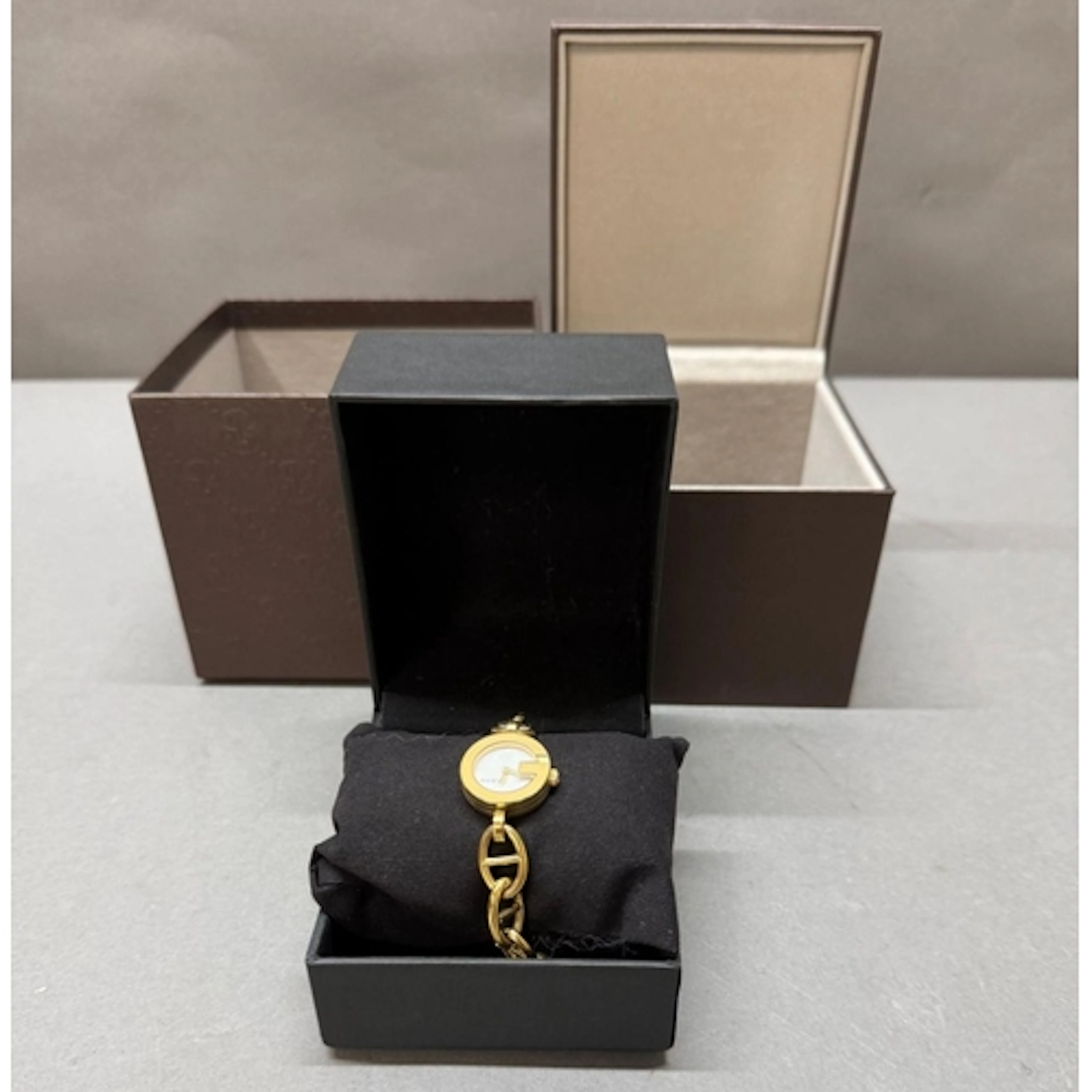 A Gucci Ladies watch with original box