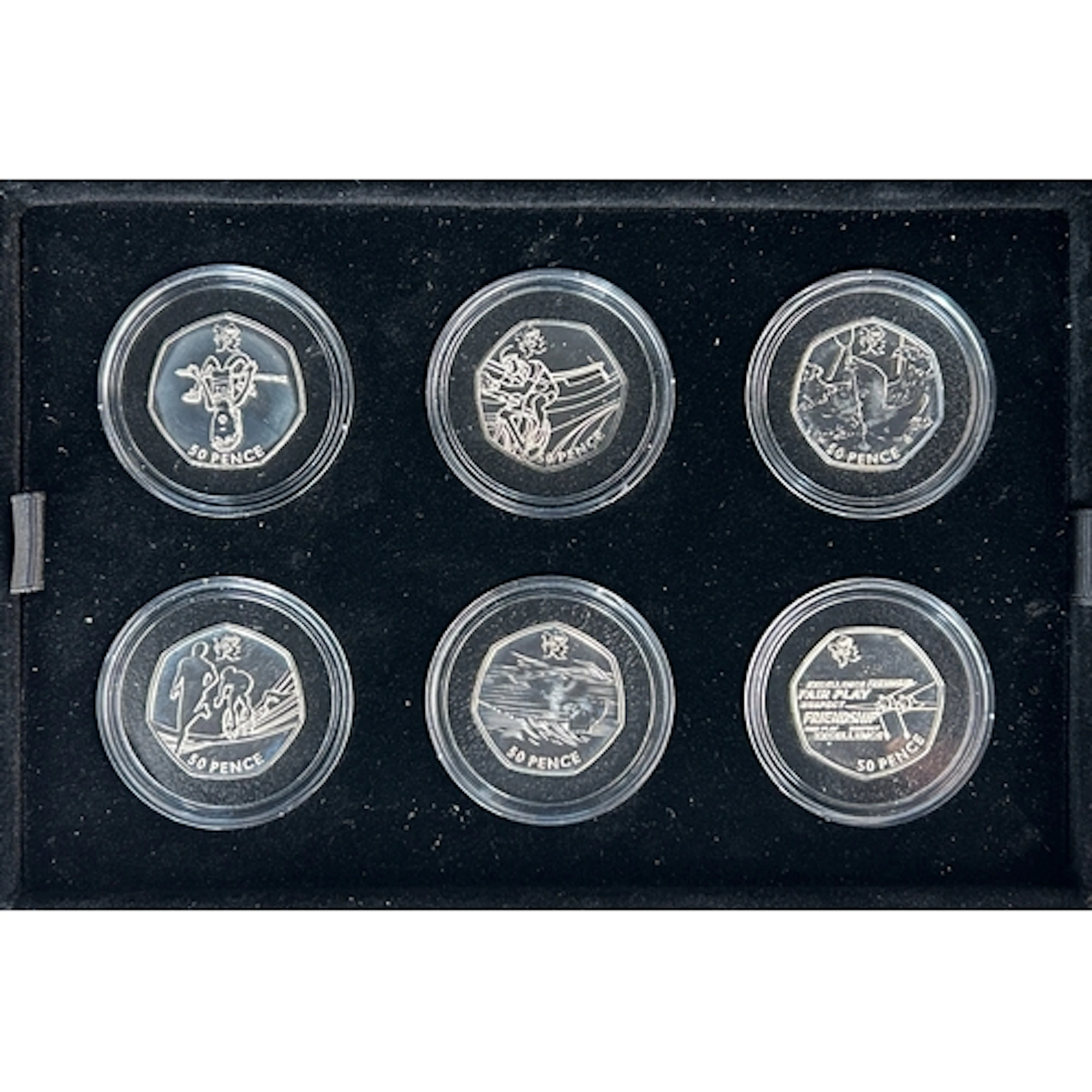 A Celebration of Britain silver proof coin set, comprising s...