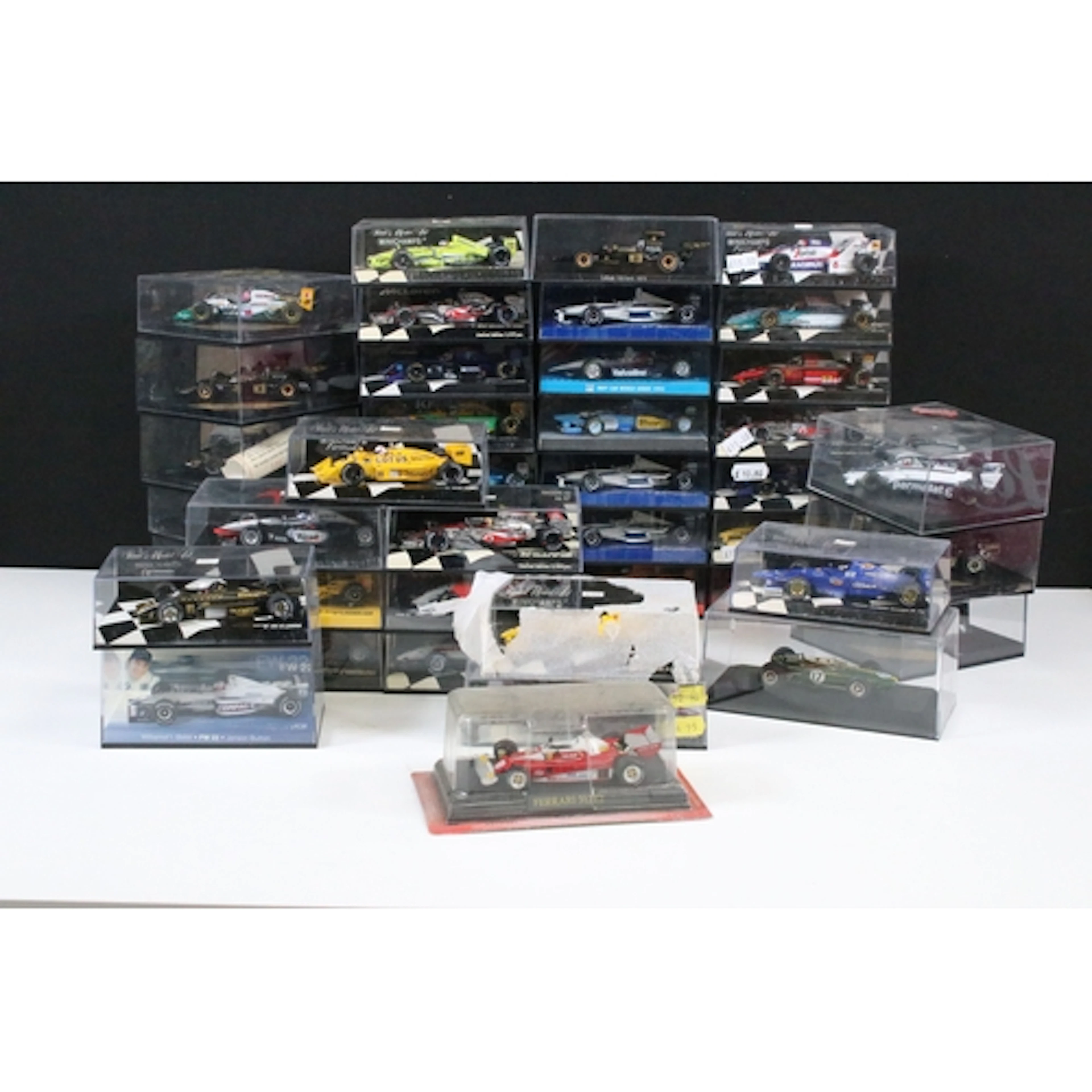45 Boxed / cased racing related diecast models to include Pa...