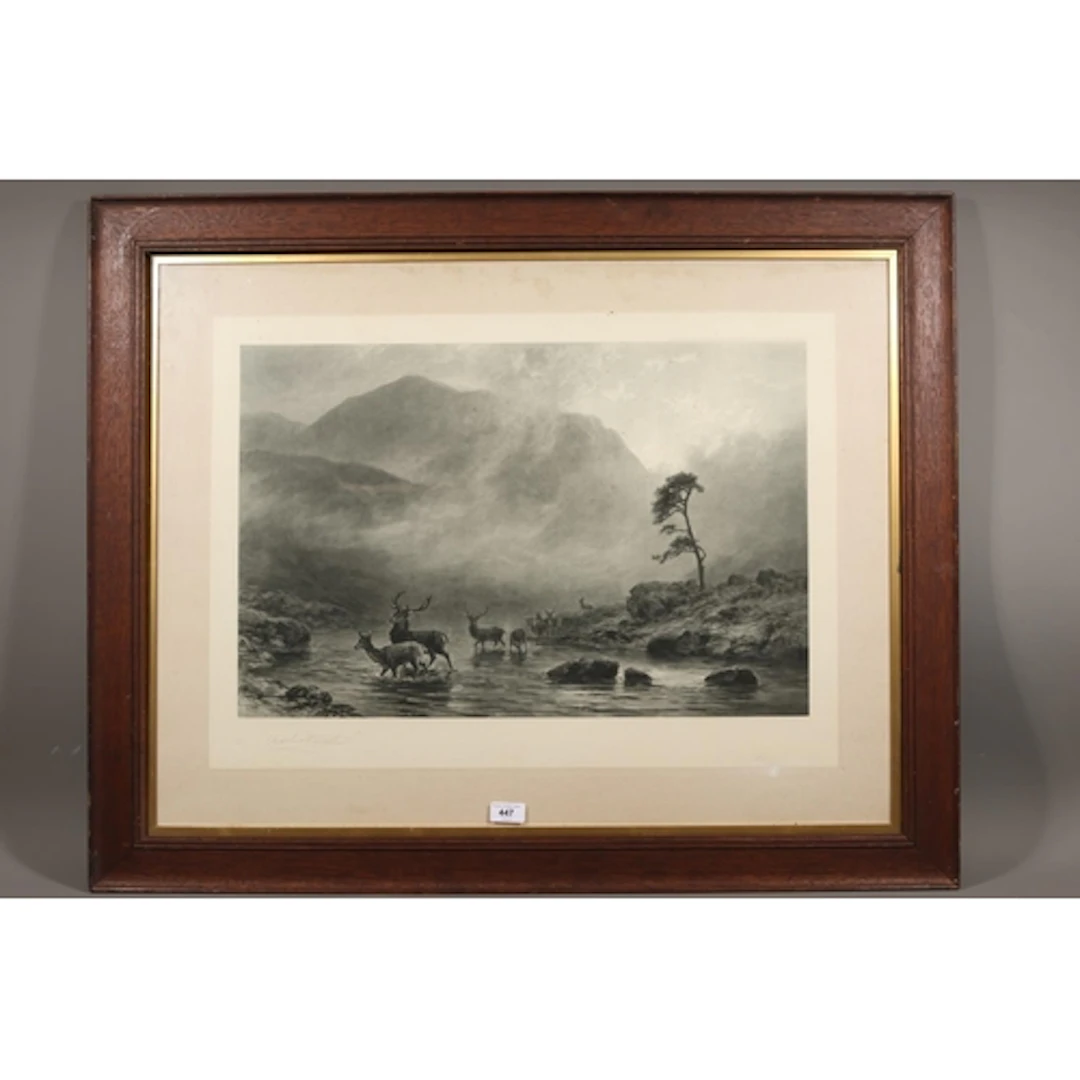 After SIR EDWIN HENRY LANDSEER RA (British 1802-1873), red d...