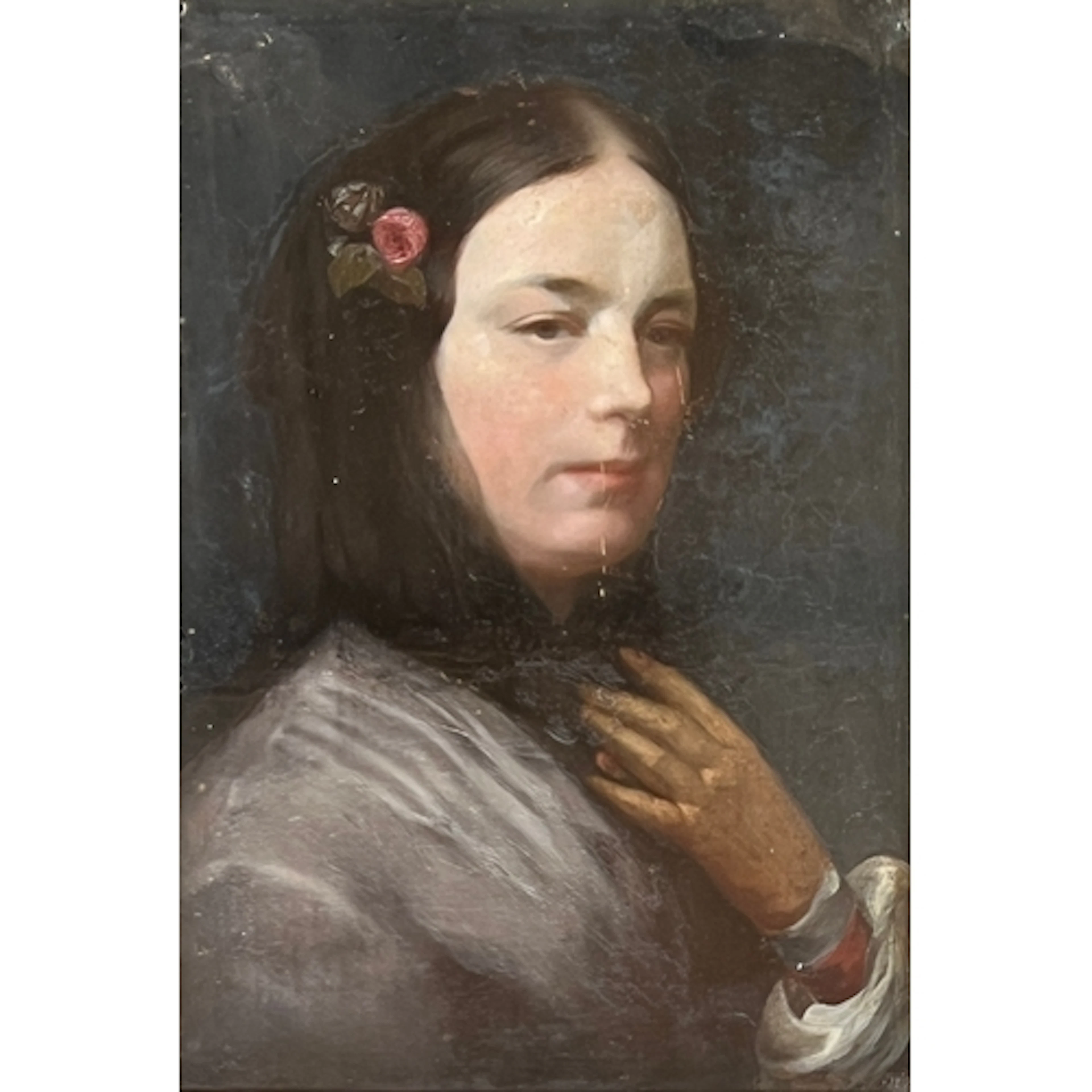 19th century British school, portrait of Anna Maria Lee, oil...