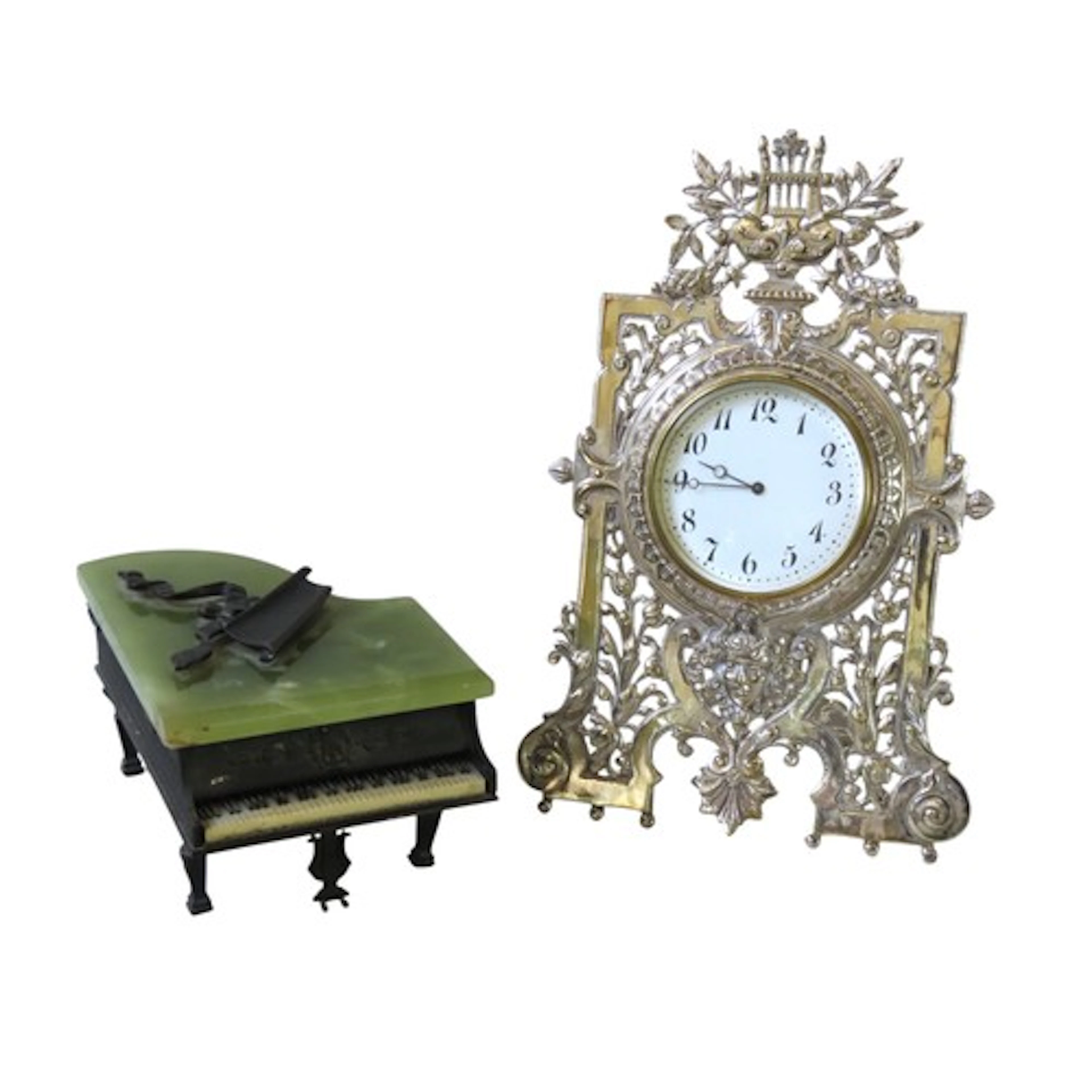 A VINTAGE MINIATURE GRAND PIANO MUSIC BOX CIRCA 1920 with hi...