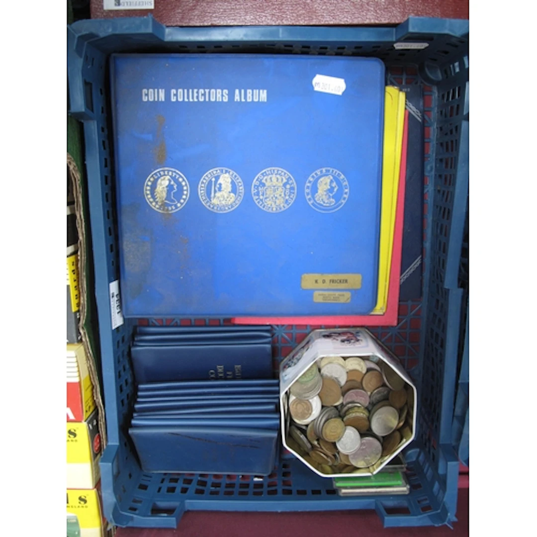 Large Collection Of World Coinage, includes GB commemorative...