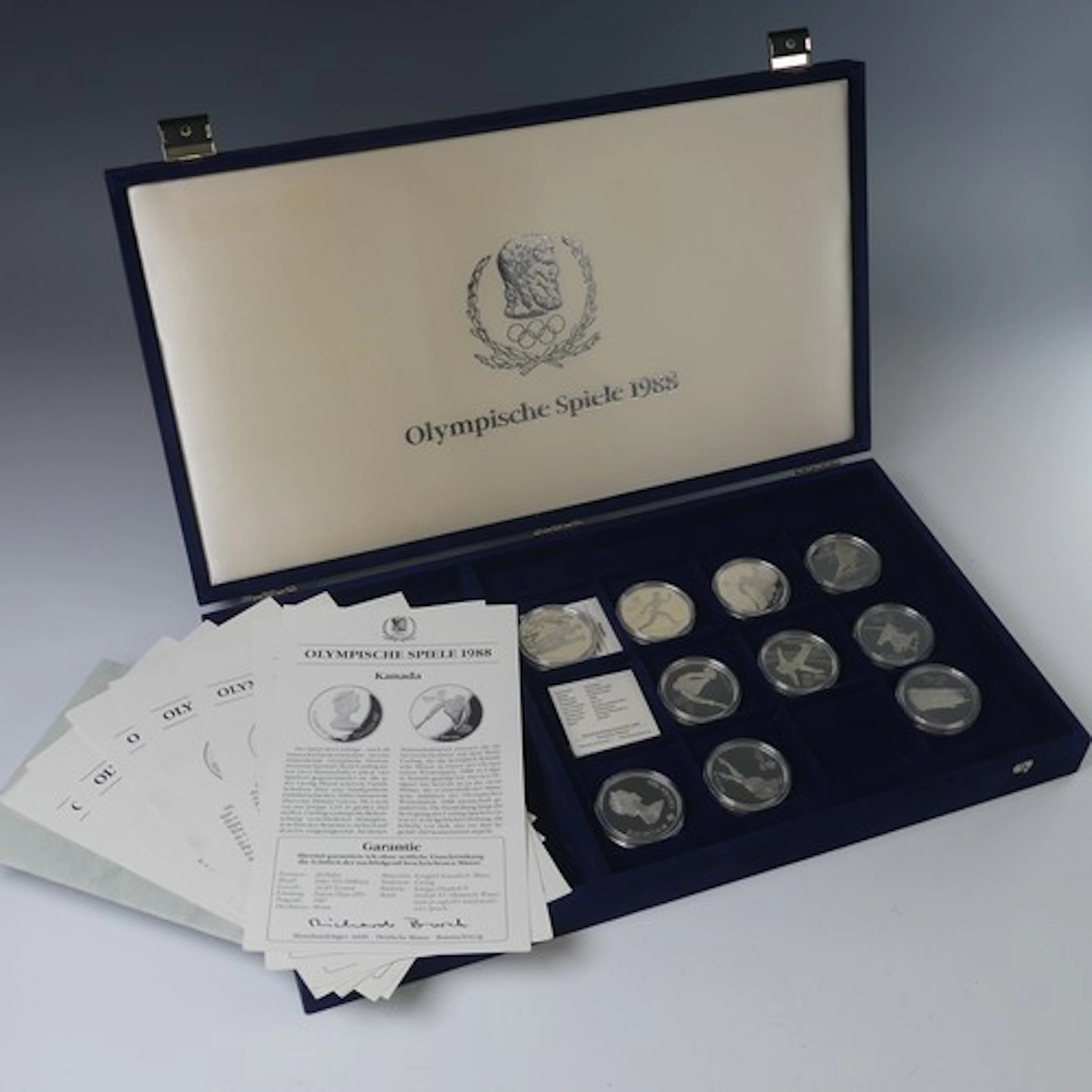 A German commemorative silver Coin part set, for the 1992 Ba...