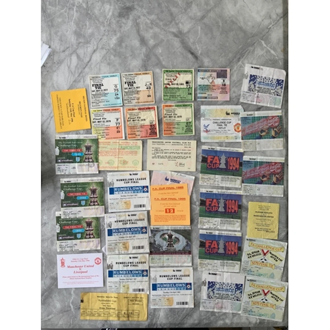 Manchester United Football Ticket Collection: 3 x FA Cup fin...