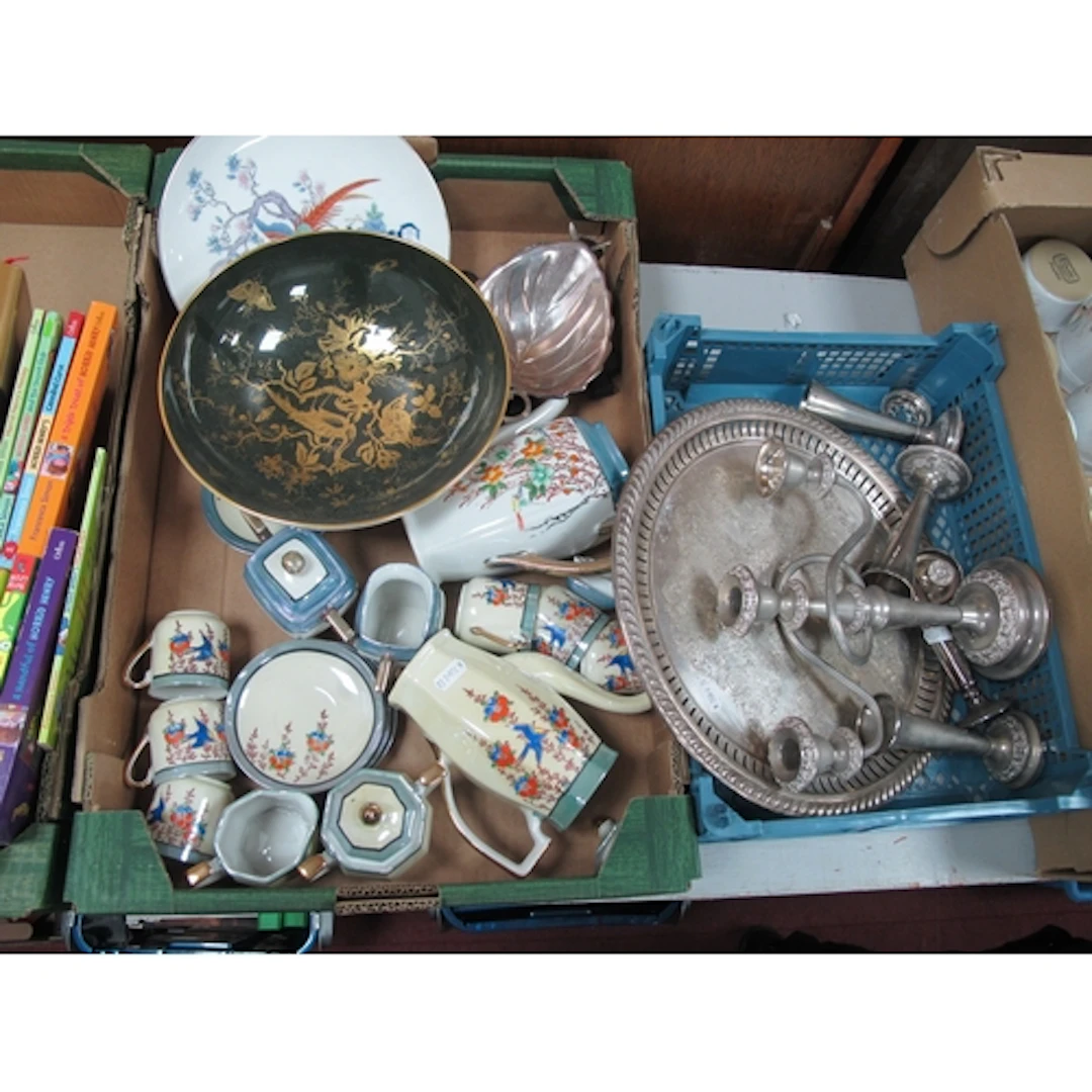 Ceramics and Silver-plated Ware, including Oriental tea and ...